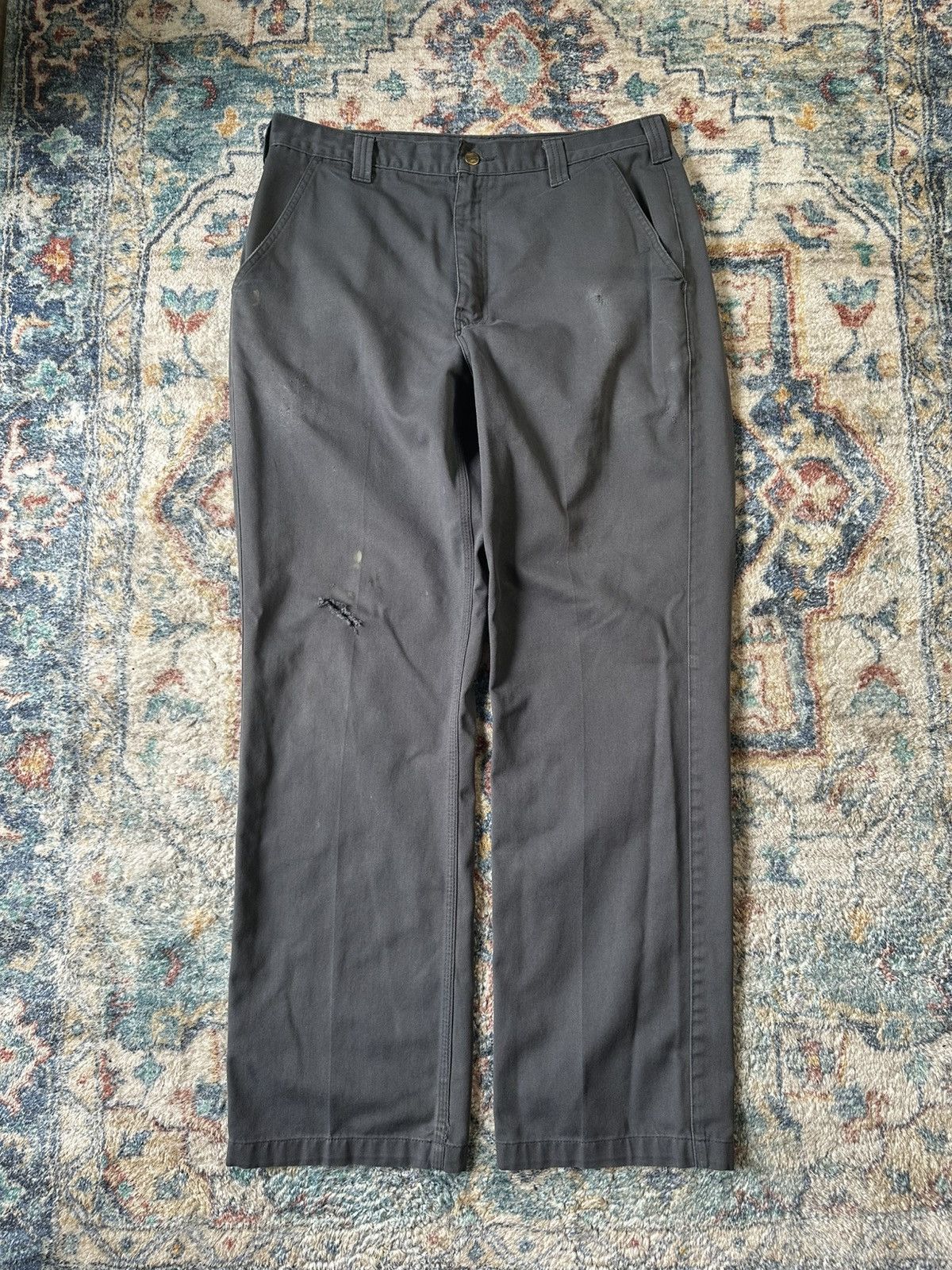 Carhartt Vintage Carhartt Grey Workwear Pants Size 36 Size US 36 / EU 52 - 2 Thumbnail