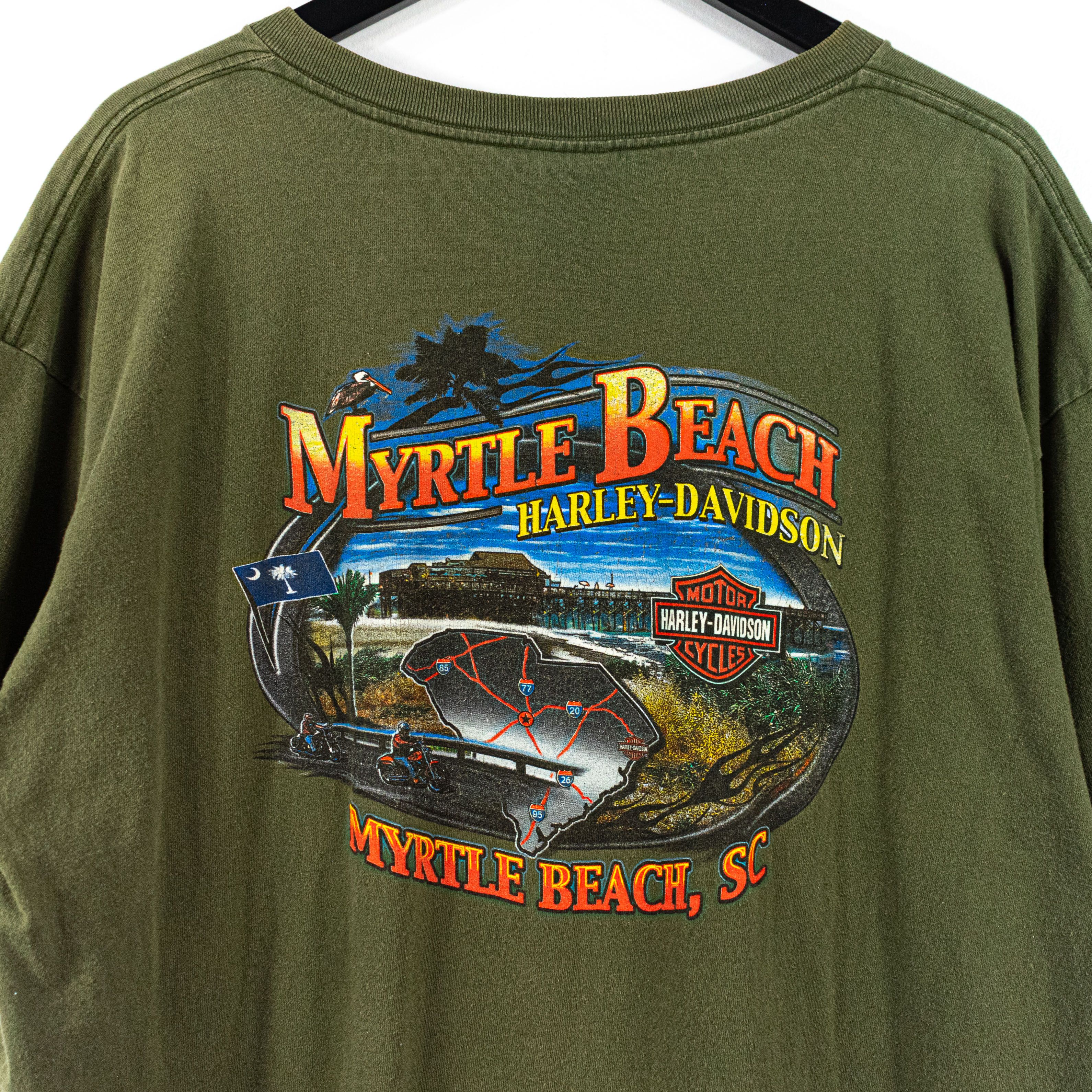 Harley-Davidson Men's T-shirt Sz L USA Made Myrtle Beach SC