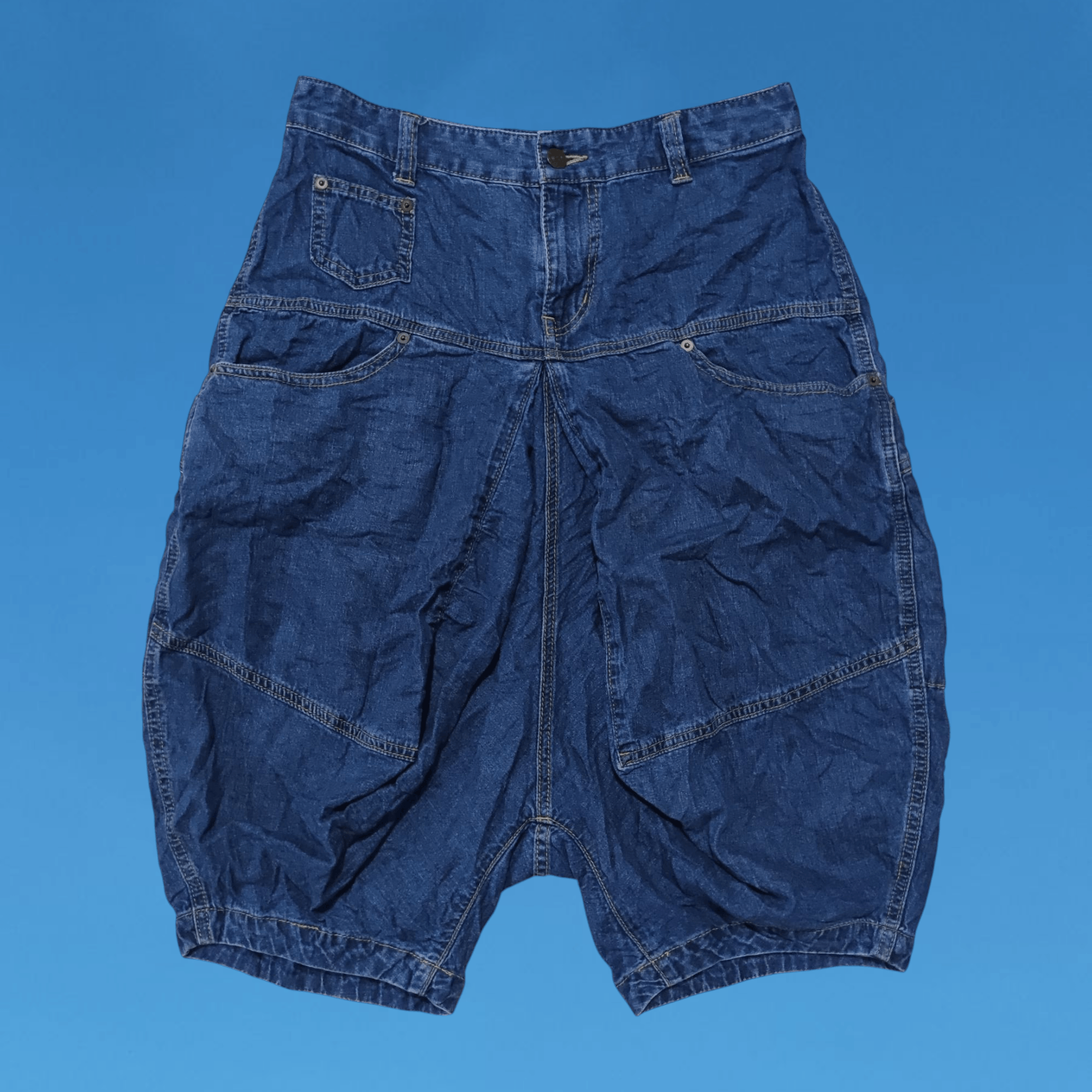 Frapbois × Issey Miyake × Japanese Brand 2000s Frapbois By Issey Miyake Drop Crotch Balloon Pants Size US 29 - 1 Thumbnail