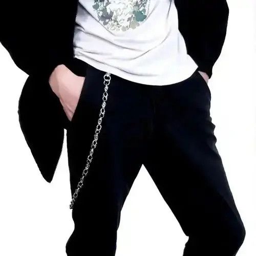 Vintage Personality Punk Cool Skull Pants Chain Keychain Size ONE SIZE - 4 Thumbnail