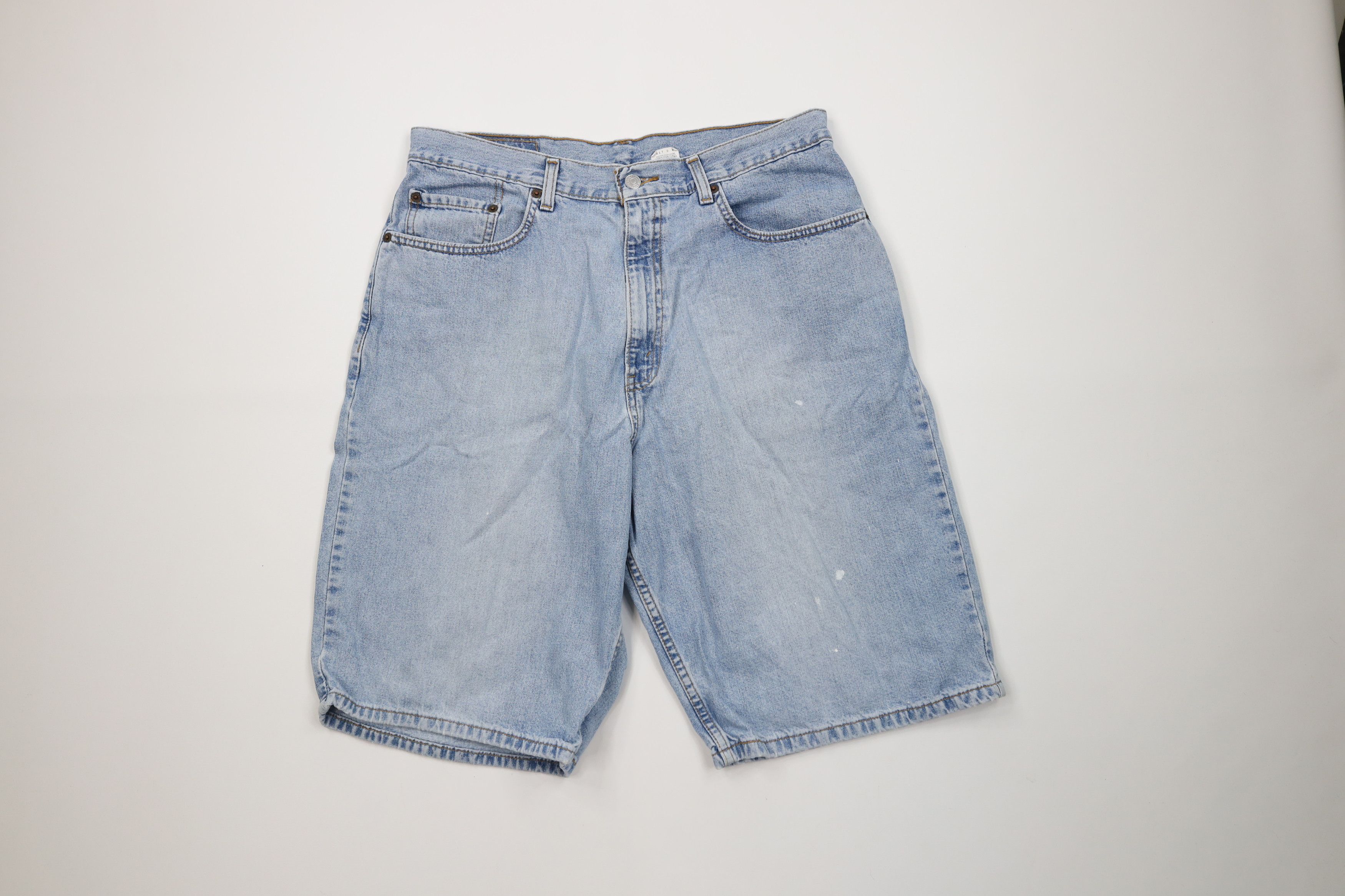 Levi's Vintage Y2K 2001 Levis 569 Loose Fit Denim Jean Shorts Jorts Size US 34 / EU 50 - 1 Thumbnail