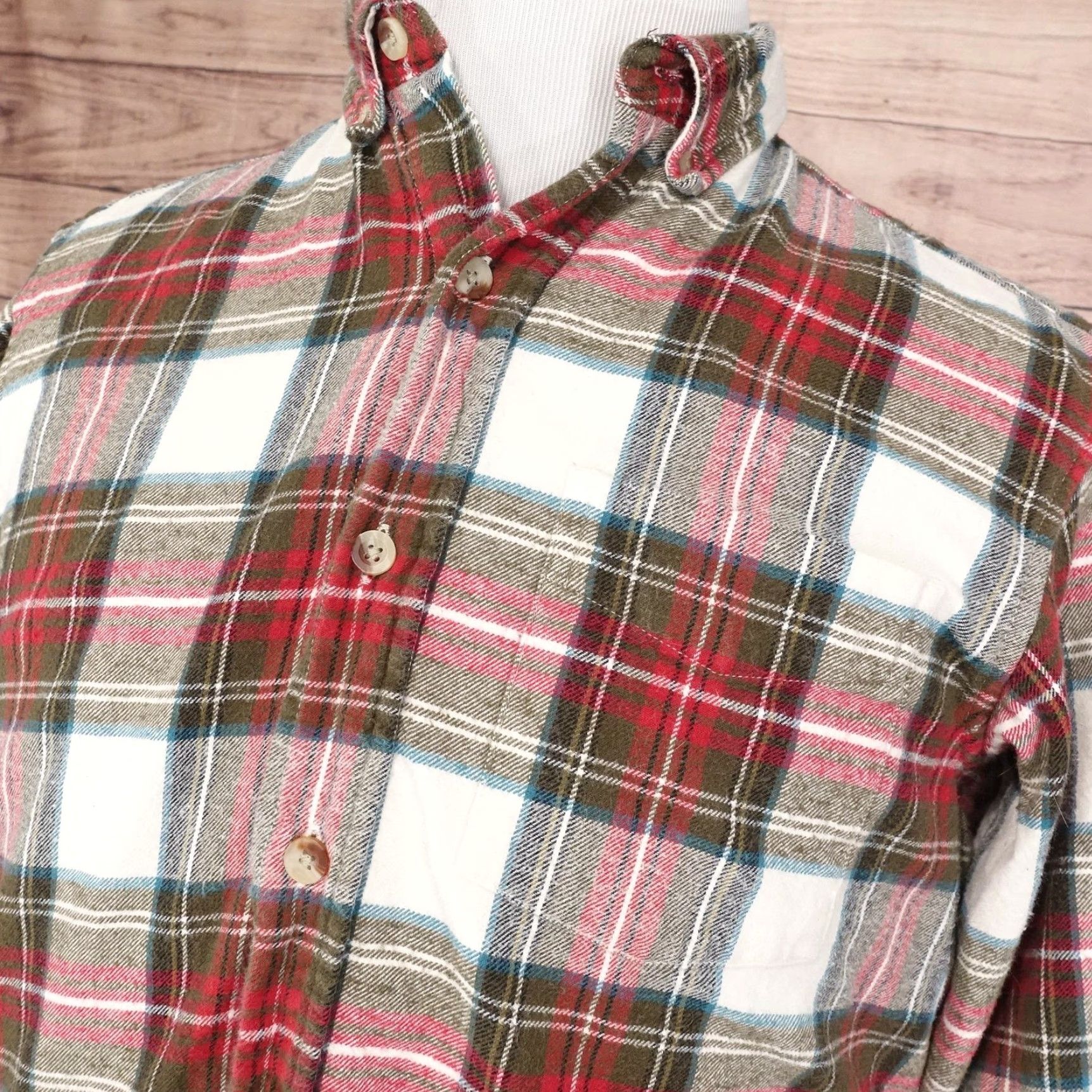 Vintage VINTAGE RedHead Mens Flannel Shirt Medium Long Sleeve Plaid Cotton Outdoors Men Size US M / EU 48-50 / 2 - 2 Thumbnail