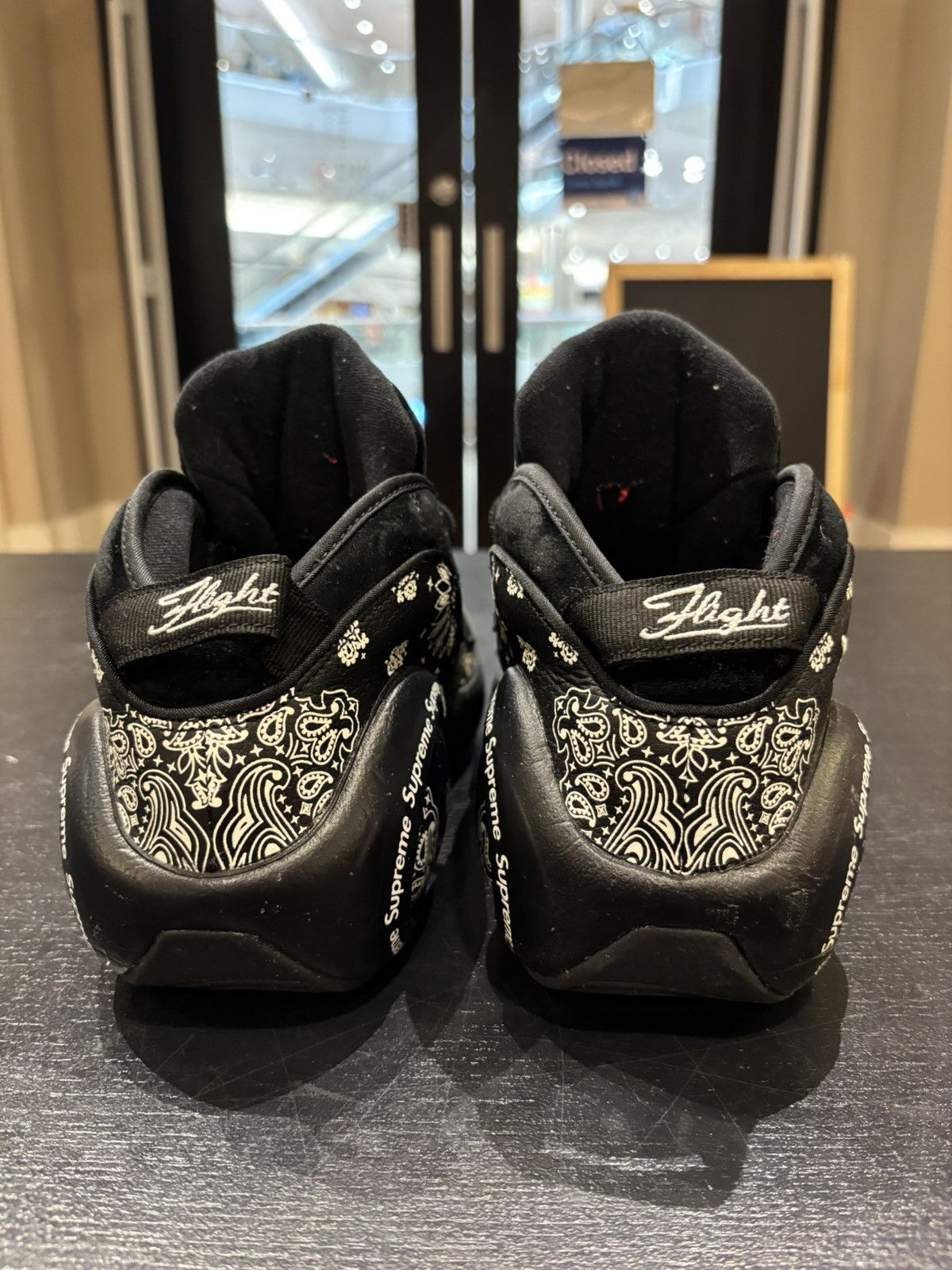 Nike Supreme X Nike Flight 95 SP ‘Black’ Size US 8.5 / EU 41-42 - 3 Thumbnail