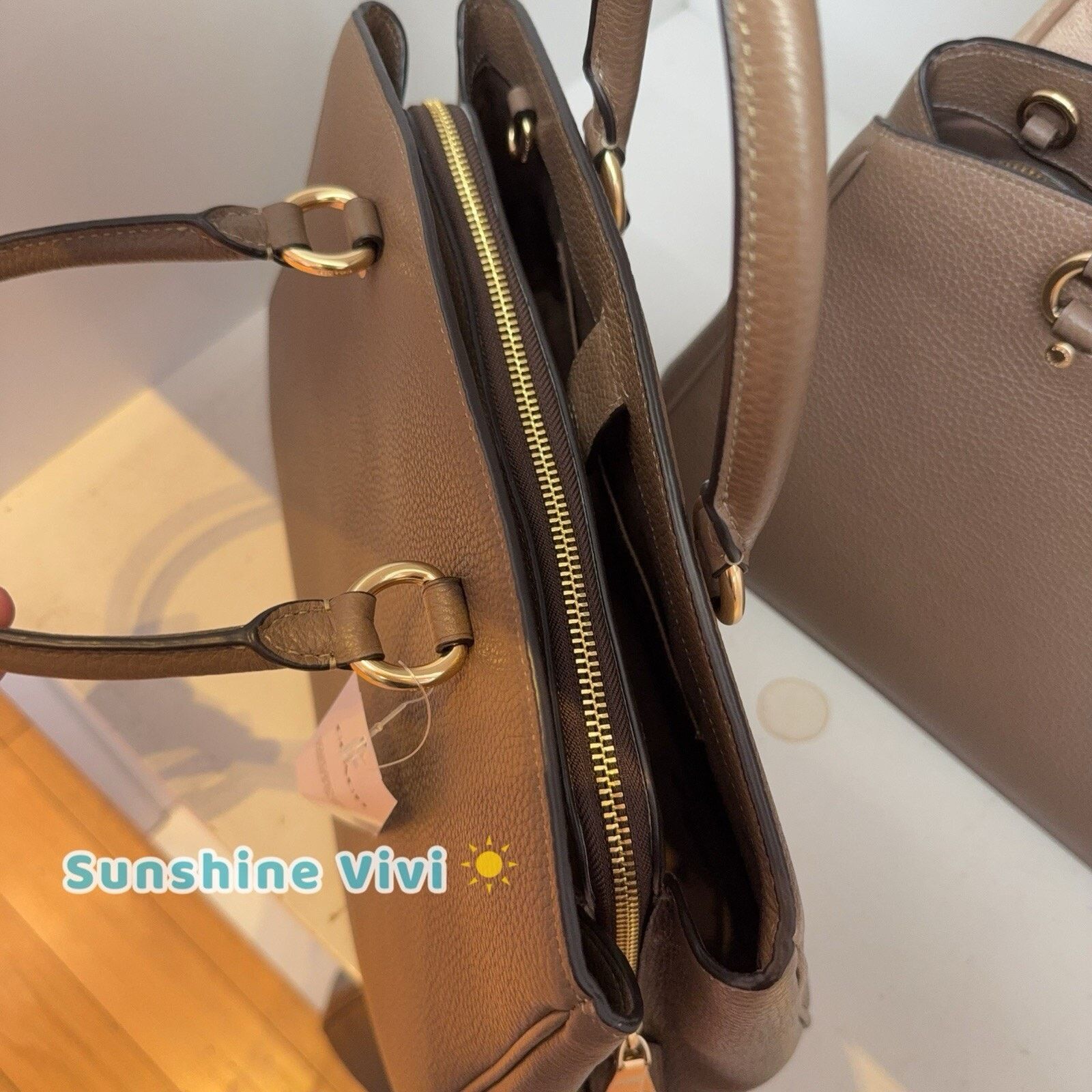 Coach NWT Coach Savannah Leather Carryall Satchel Bag CAL56 Size ONE SIZE - 5 Thumbnail