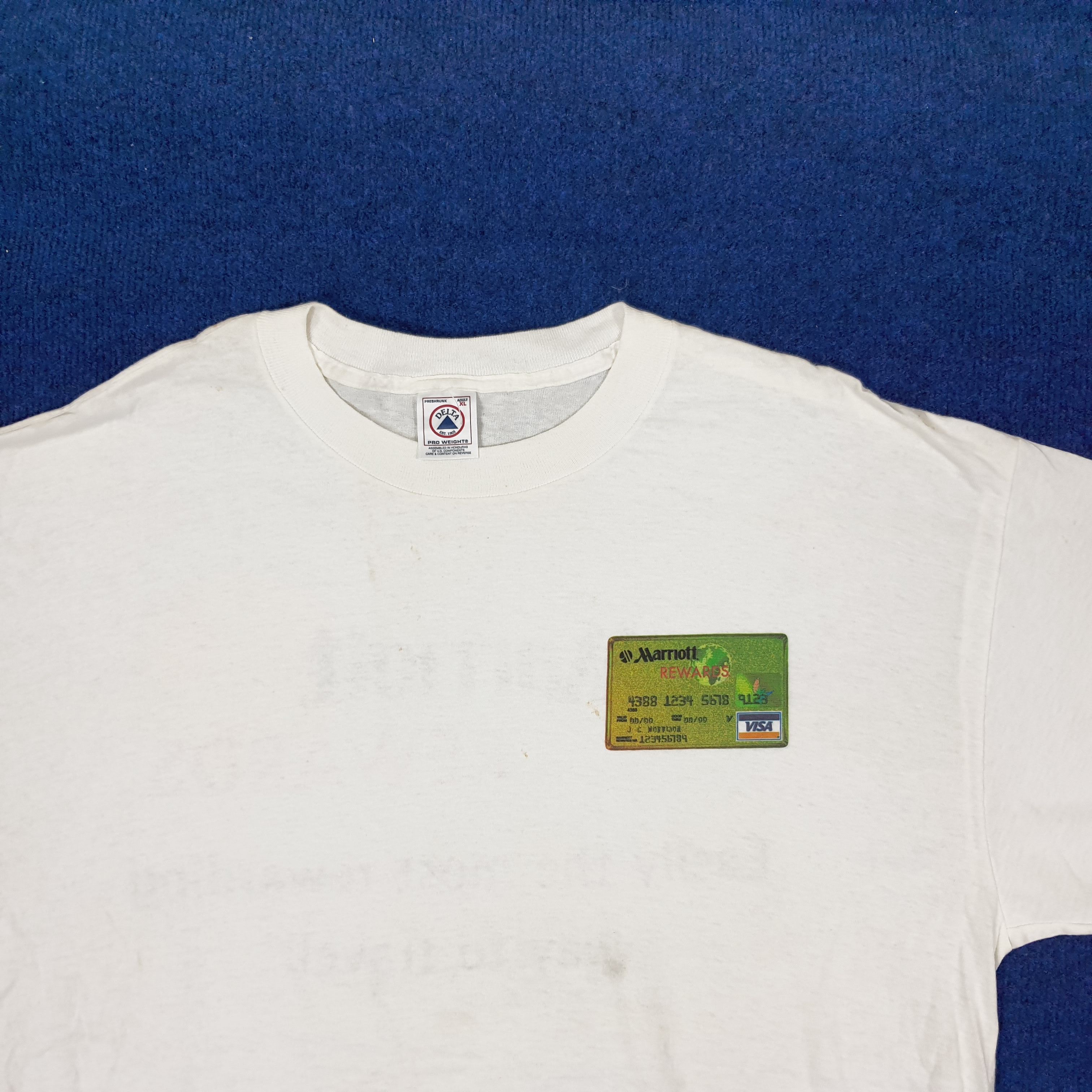 Delta Vintage Marriott Revards VISA Travel Tshirt C239N10 Size US XL / EU 56 / 4 - 4 Thumbnail