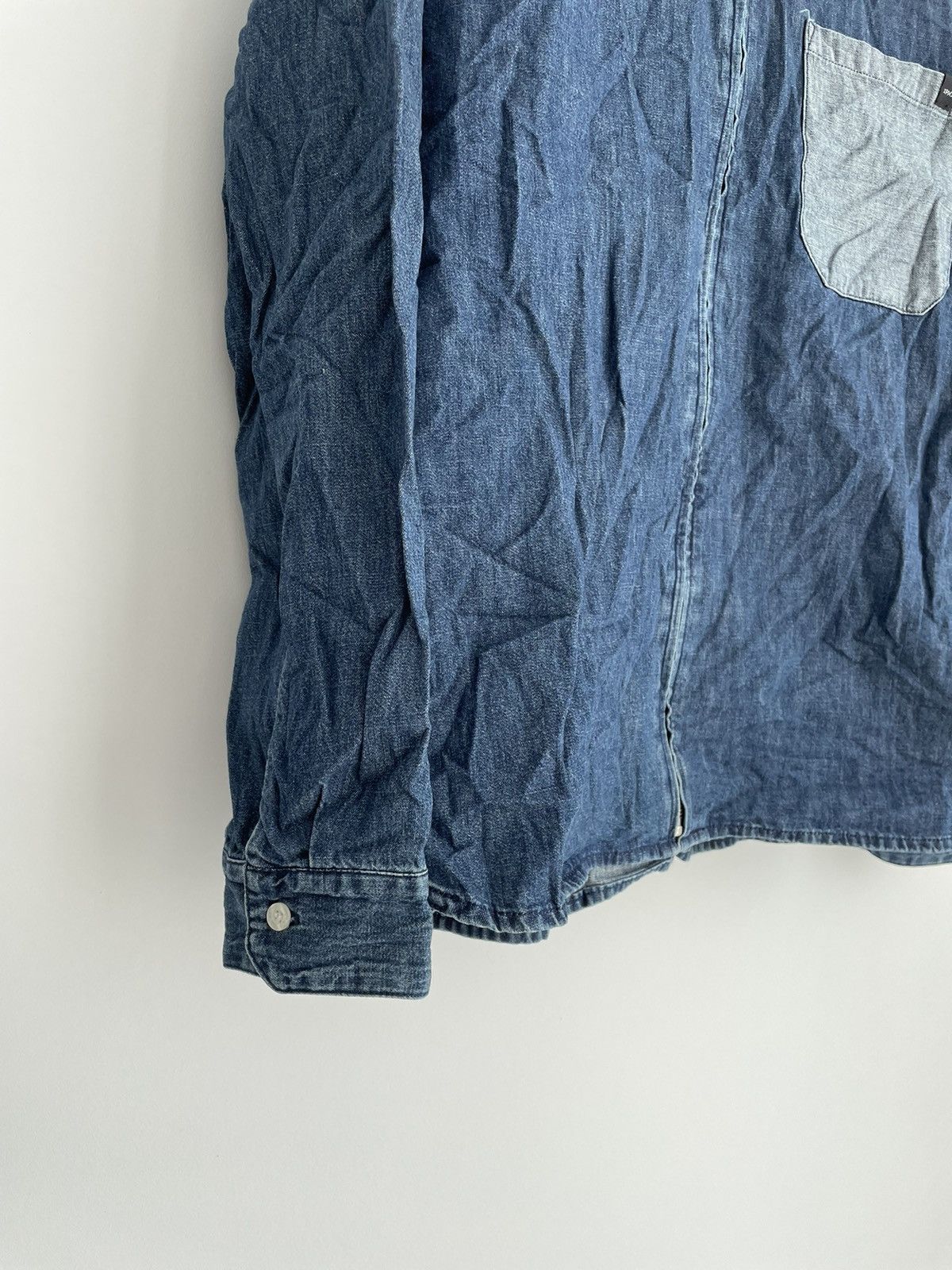 Edwin × Japanese Brand Edwin Denim Demo Zip Shirt Size US XL / EU 56 / 4 - 7 Thumbnail