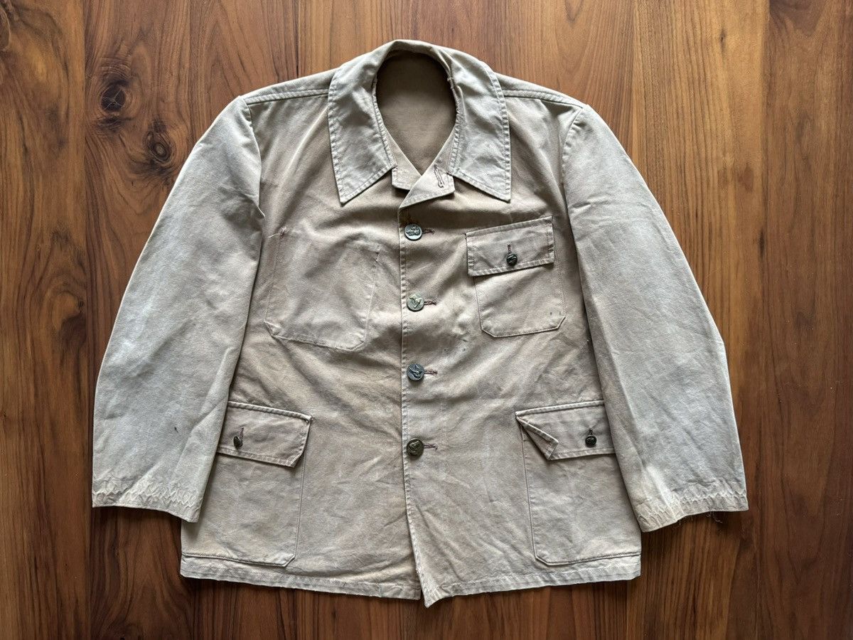 Vintage 40s French Adolphe Lafont Canvas Hunting jacket