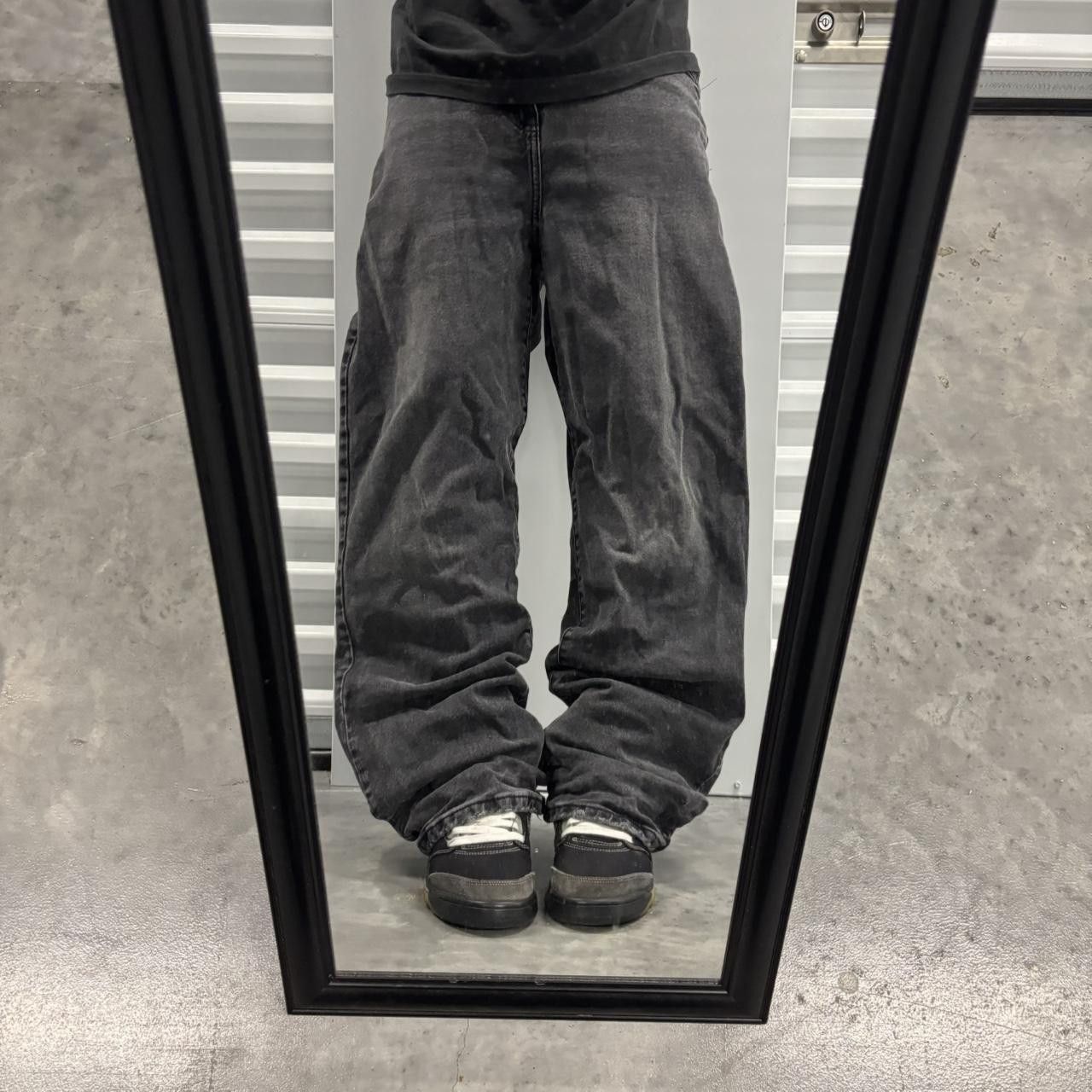 Japanese Brand × Vintage Crazy Vintage Y2K/2000s Grunge Faded Black Denim Jeans! Size US 30 / EU 46 - 1 Thumbnail