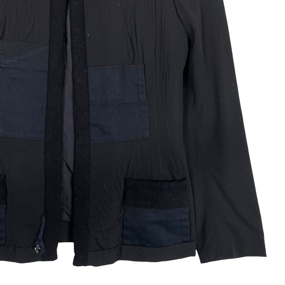 Yohji Yamamoto 💥AW04 YOHJI YAMAMOTO BUTTONLESS RUNAWAY JACKET Size S / US 4 / IT 40 - 6 Thumbnail