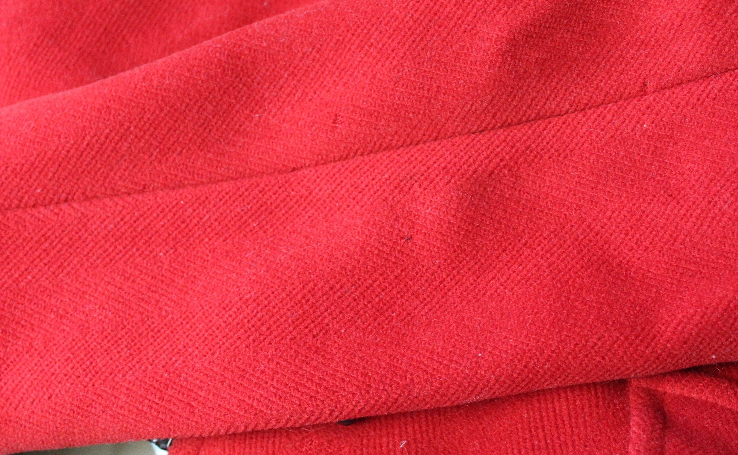 Burberry Women's BURBERRY Red Wool Duffle Coat jacket size S/M Size S / US 4 / IT 40 - 4 Thumbnail