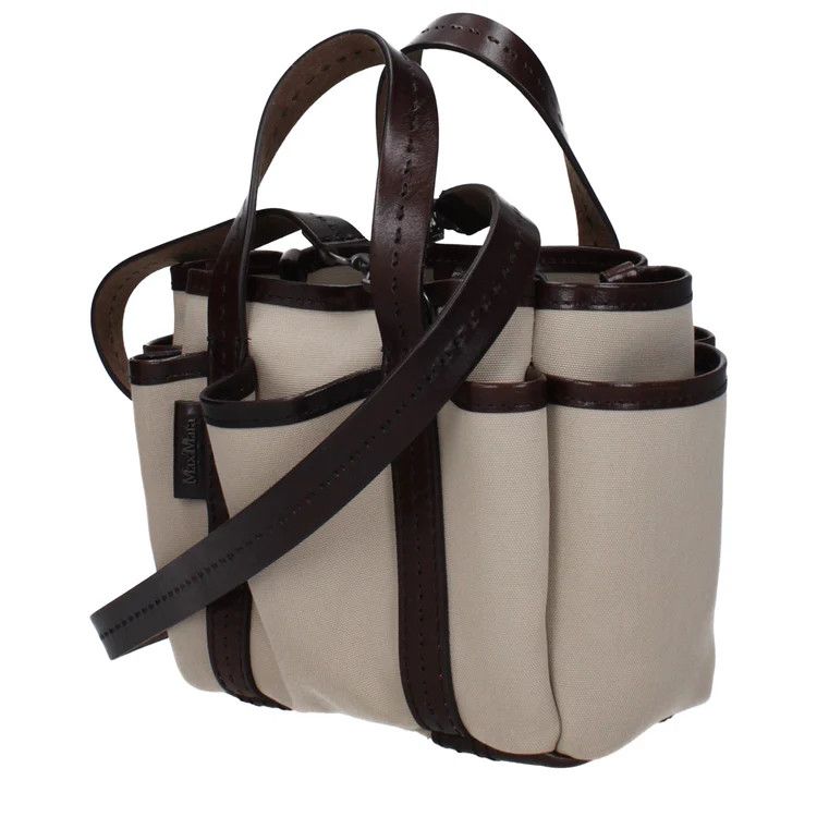 Max Mara ob1o1e1124 Size: OS / Fabric Handbag in Beige Size ONE SIZE - 2 Thumbnail