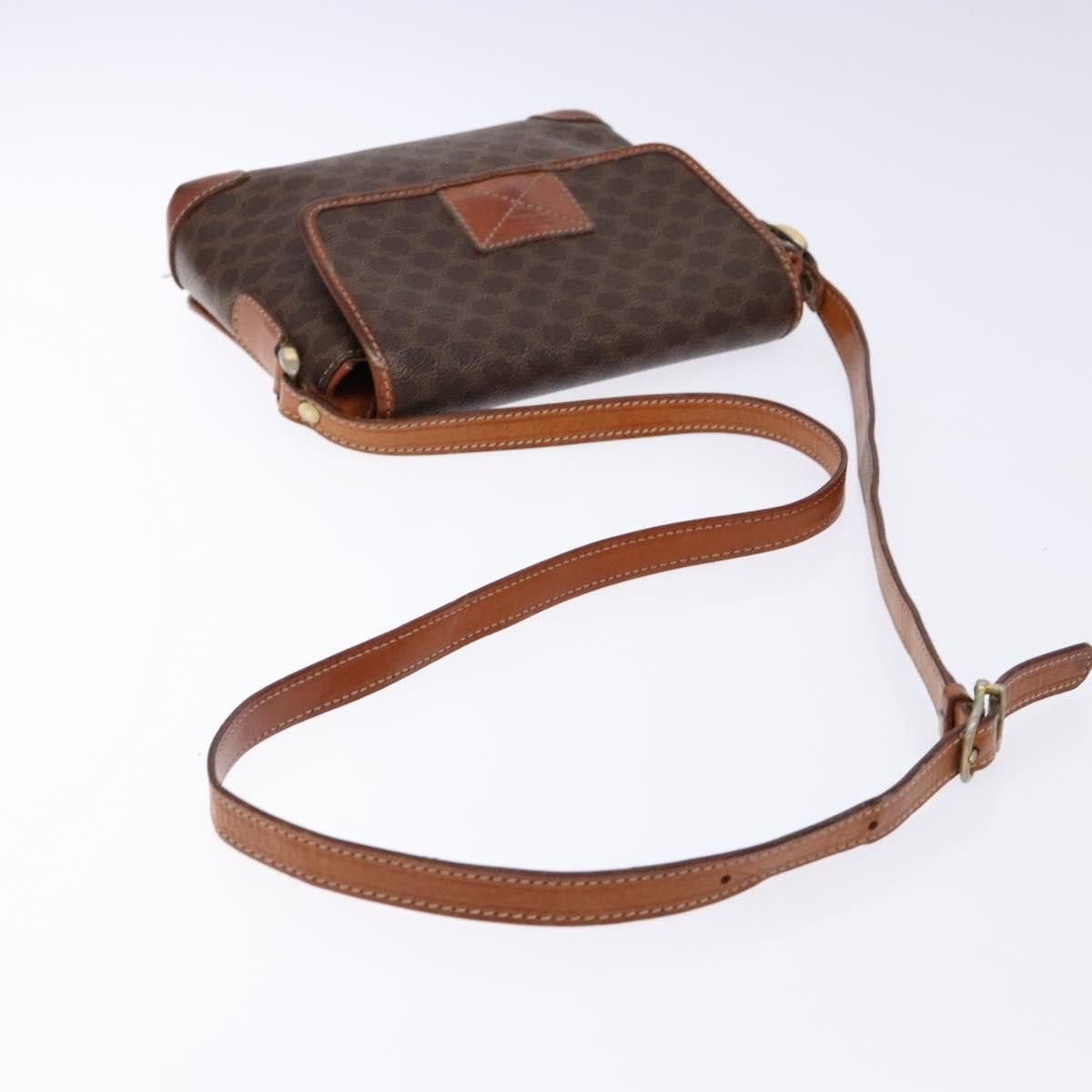 Celine CELINE Macadam Canvas Shoulder Bag Pvc Brown Gold Size ONE SIZE - 7 Thumbnail