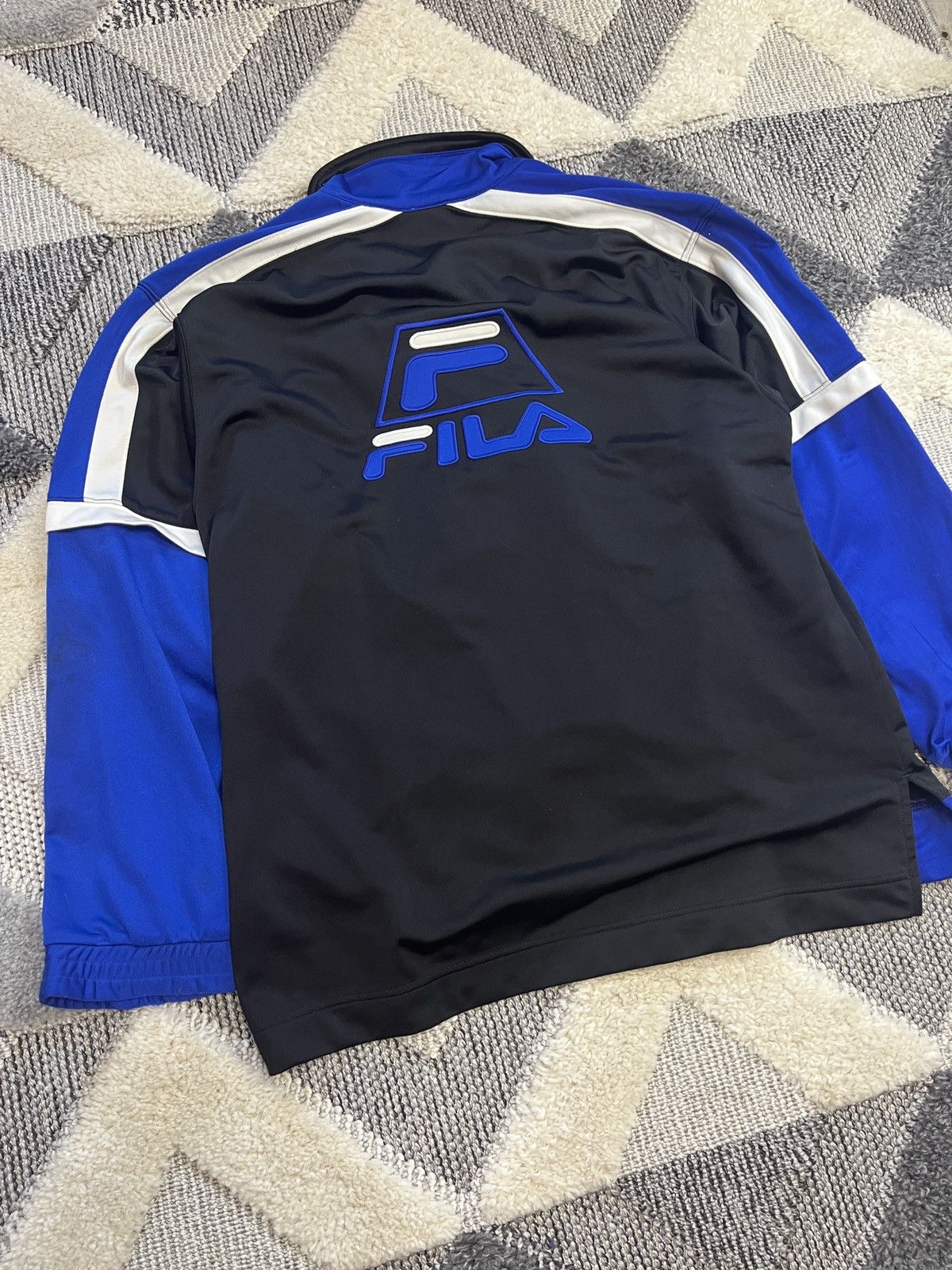 Fila × Vintage FILA VINTAGE RARE BIG LOGO ZIP SWEATSHIRT Size US L / EU 52-54 / 3 - 4 Thumbnail
