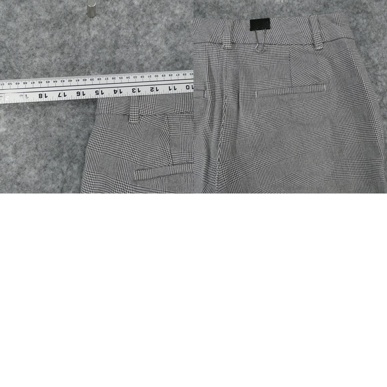 Gap Gap Pants 10 Reg Stretch Slim Ankle High Rise Flat Front Gray Plaid Womens Size 32" / US 10 / IT 46 - 9 Thumbnail