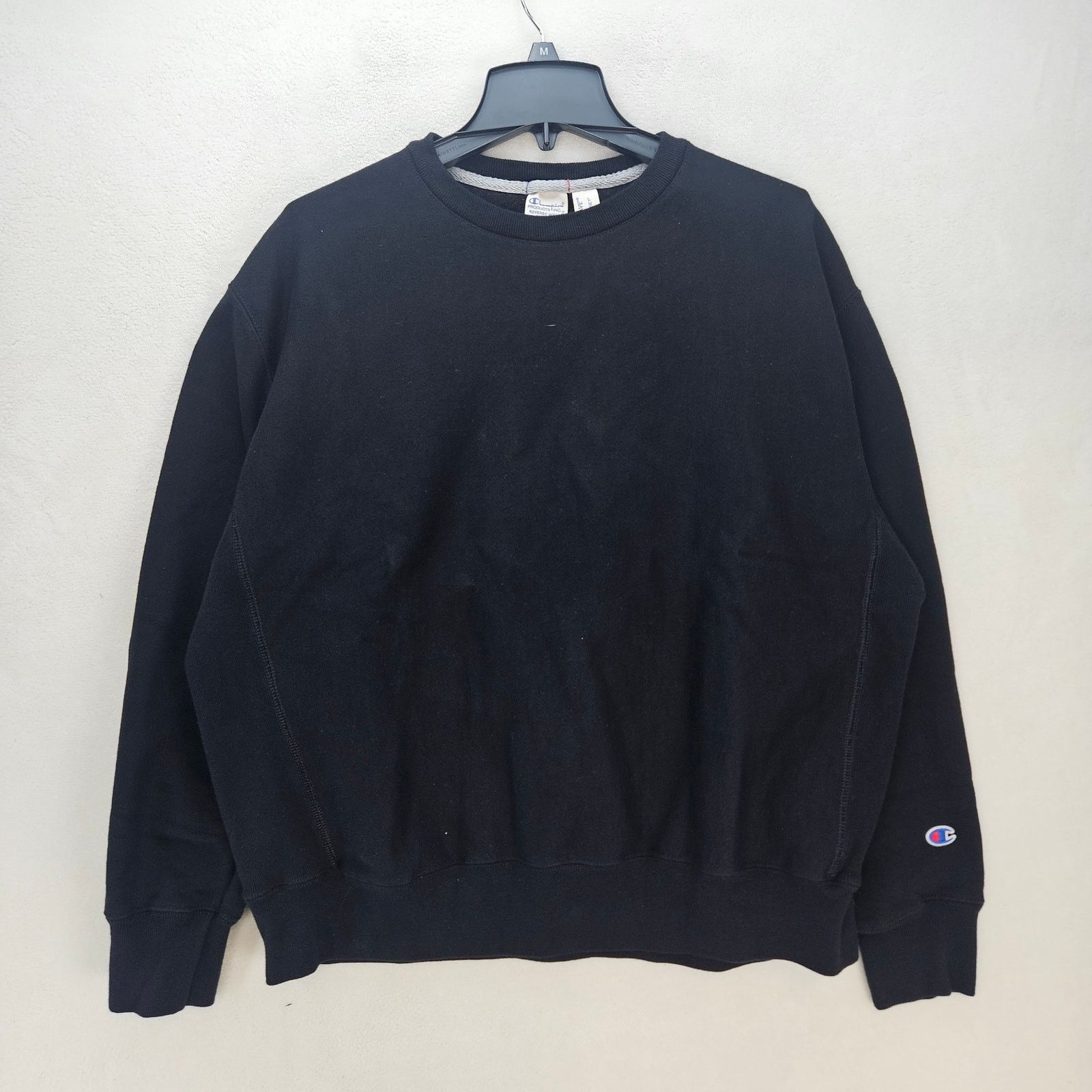 Champion CHAMPION MEN'S LARGE BLACK REVERSE WEAVE CREWNECK SWEATSHIRT Size US L / EU 52-54 / 3 - 1 Thumbnail