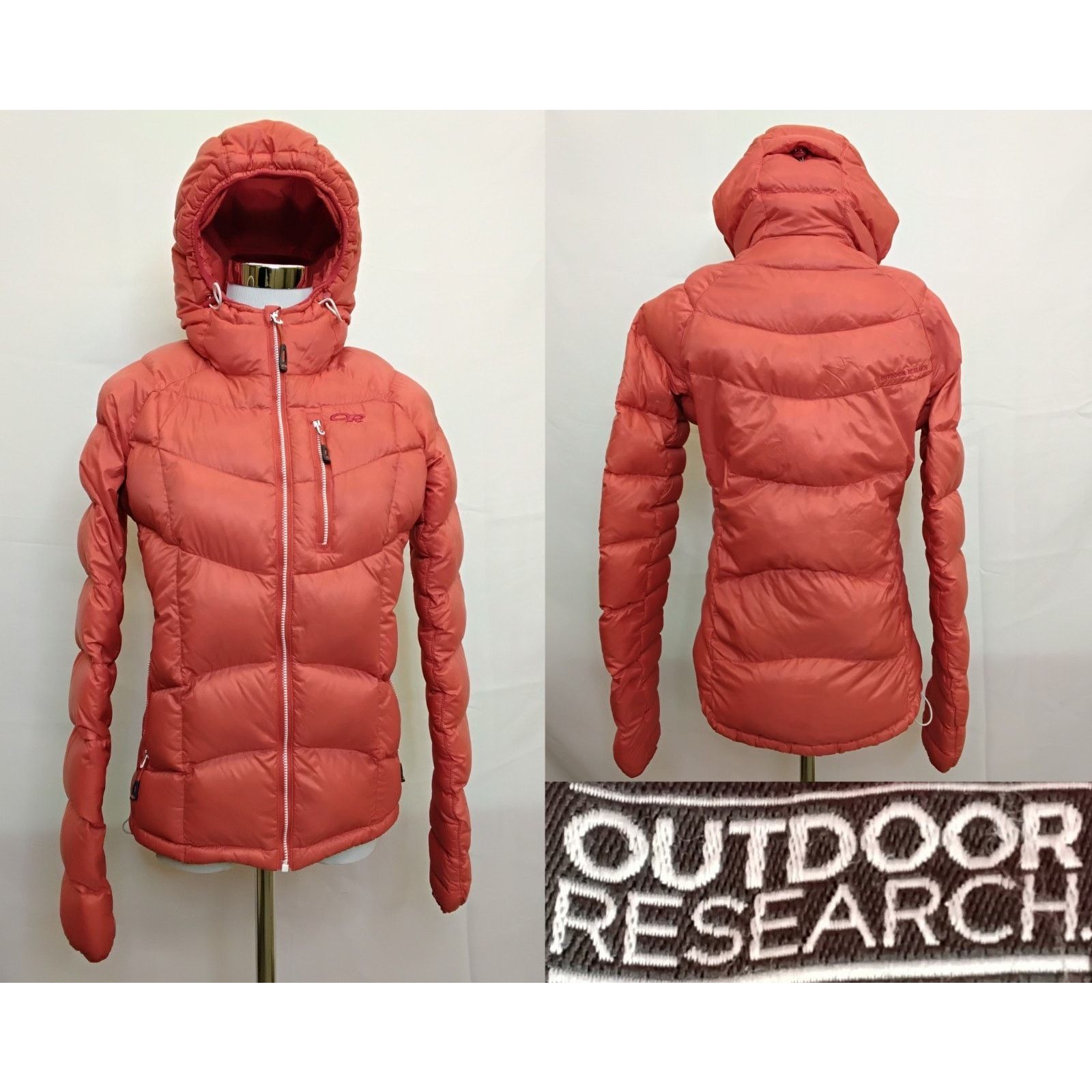 Outdoor Research Outdoor Research Down Jacket Women's Small Red Hooded Size S / US 4 / IT 40 - 1 Thumbnail