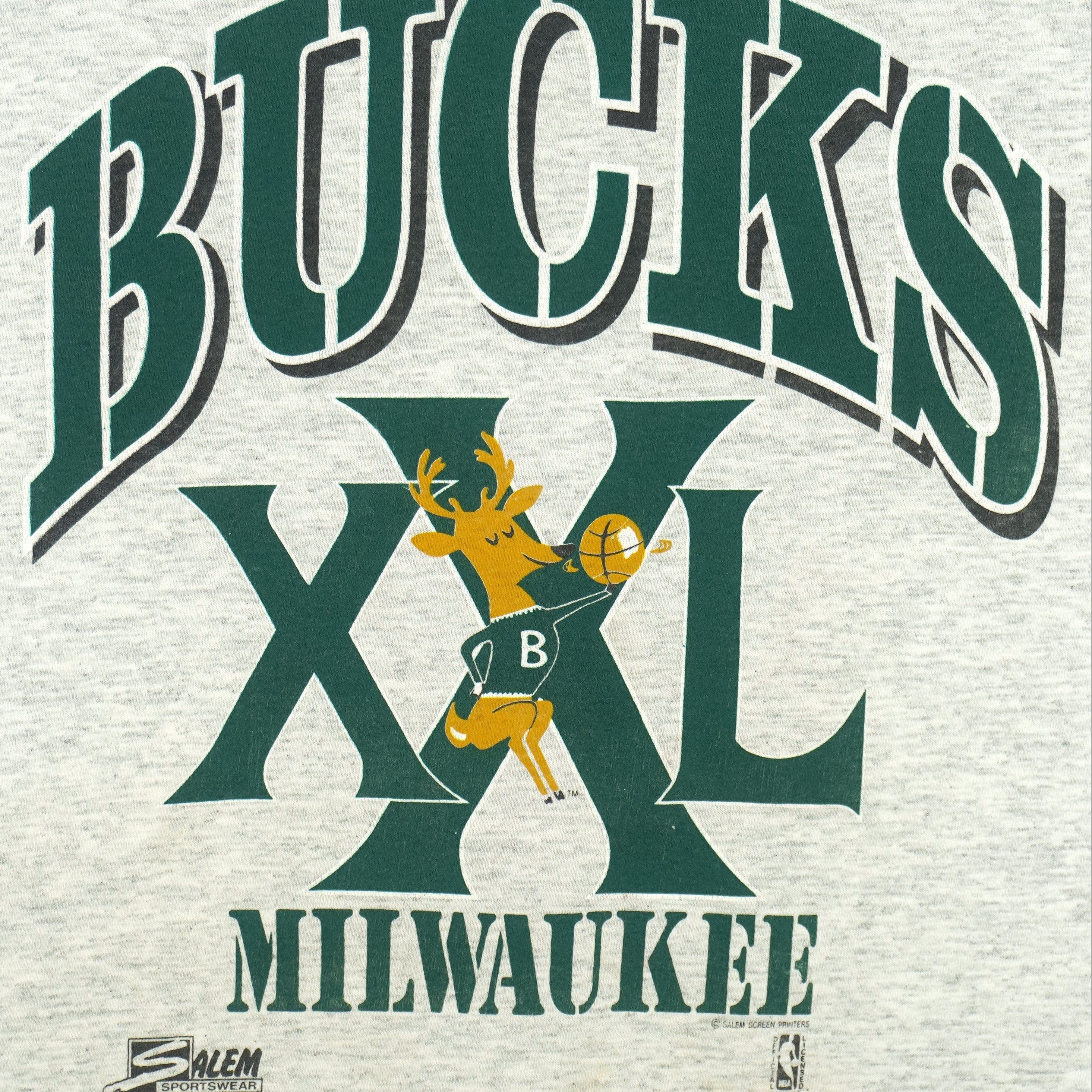 Salem Sportswear NBA - Milwaukee Bucks XXL Spell-Out T-Shirt 1990 Size US M / EU 48-50 / 2 - 3 Thumbnail