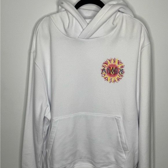 Amiri Amiri Sun Logo Print Hoodie White Multi Men’s Large Size US L / EU 52-54 / 3 - 2 Thumbnail