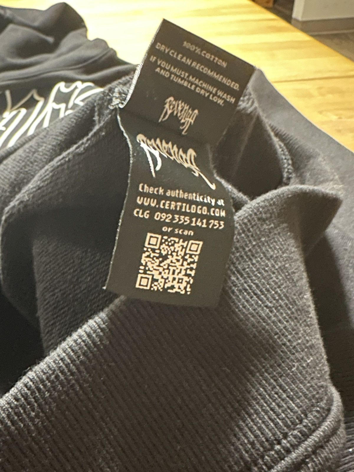 Revenge Revenge Kill Outline Hoodie White/Black - L Size US L / EU 52-54 / 3 - 11 Thumbnail