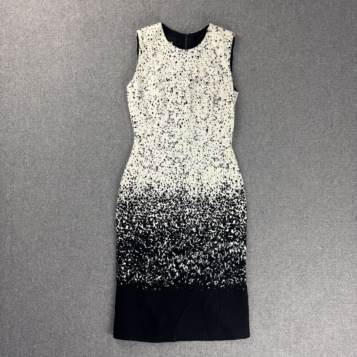 Burberry Prorsum Burberry - Wool Black and White Speckle Shift Dress Size XS / US 0-2 / IT 36-38 - 1 Thumbnail
