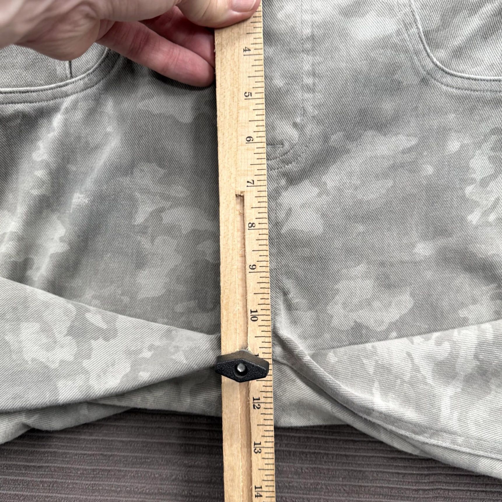Spanx SPANX Pants Womens Large Gray Camo Stretch Skinny Leggings Pull On Size 36" / US 14 / IT 50 - 6 Thumbnail