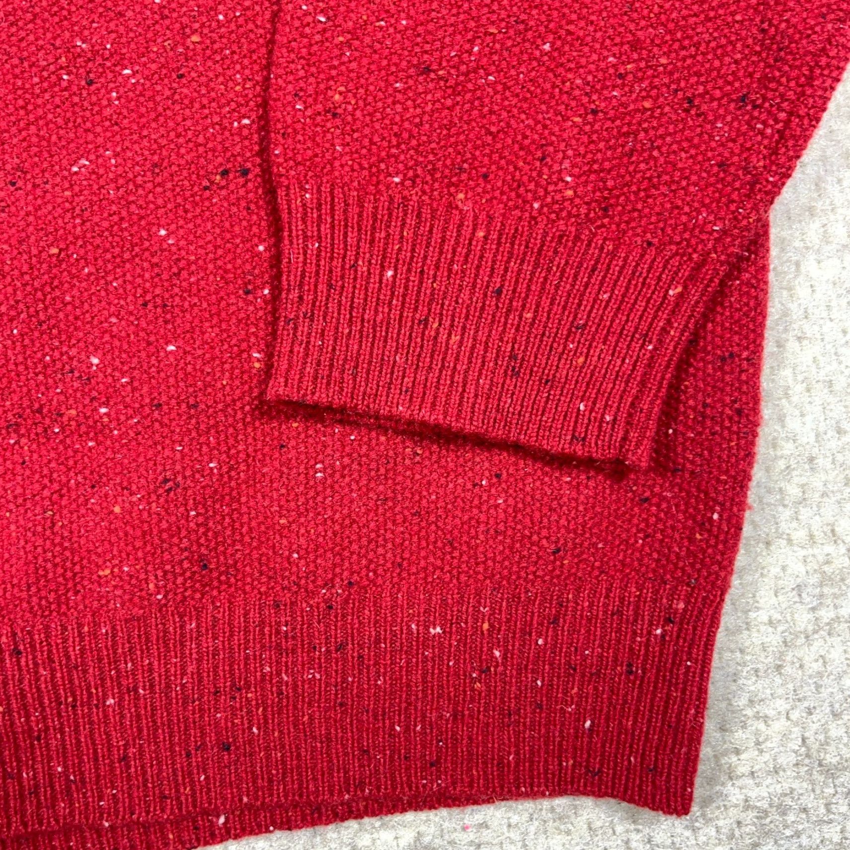 Jos. A. Bank Jos A Bank Sweater Men 2XL Red Wool Pullover 1/4 Zip Mock Neck Knit Solid Classic Men Size US XXL / EU 58 / 5 - 5 Thumbnail