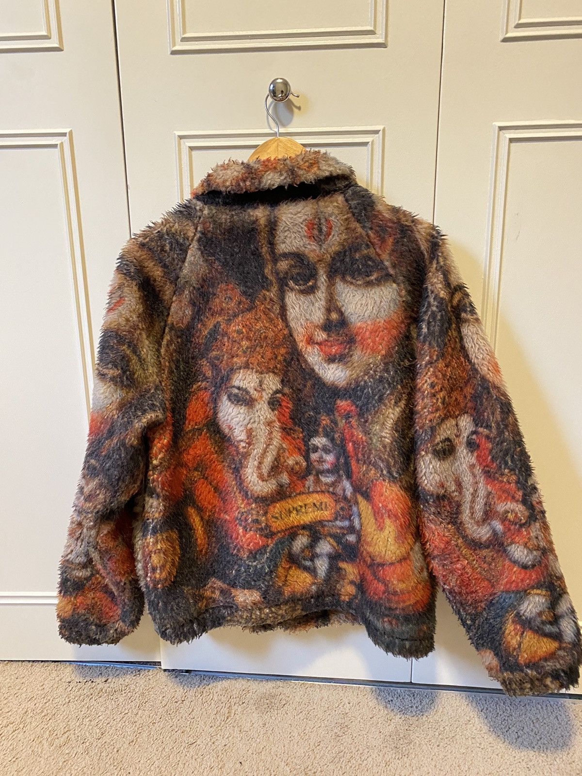 supreme ganesh faux fur jacket Mサイズ - ブルゾン