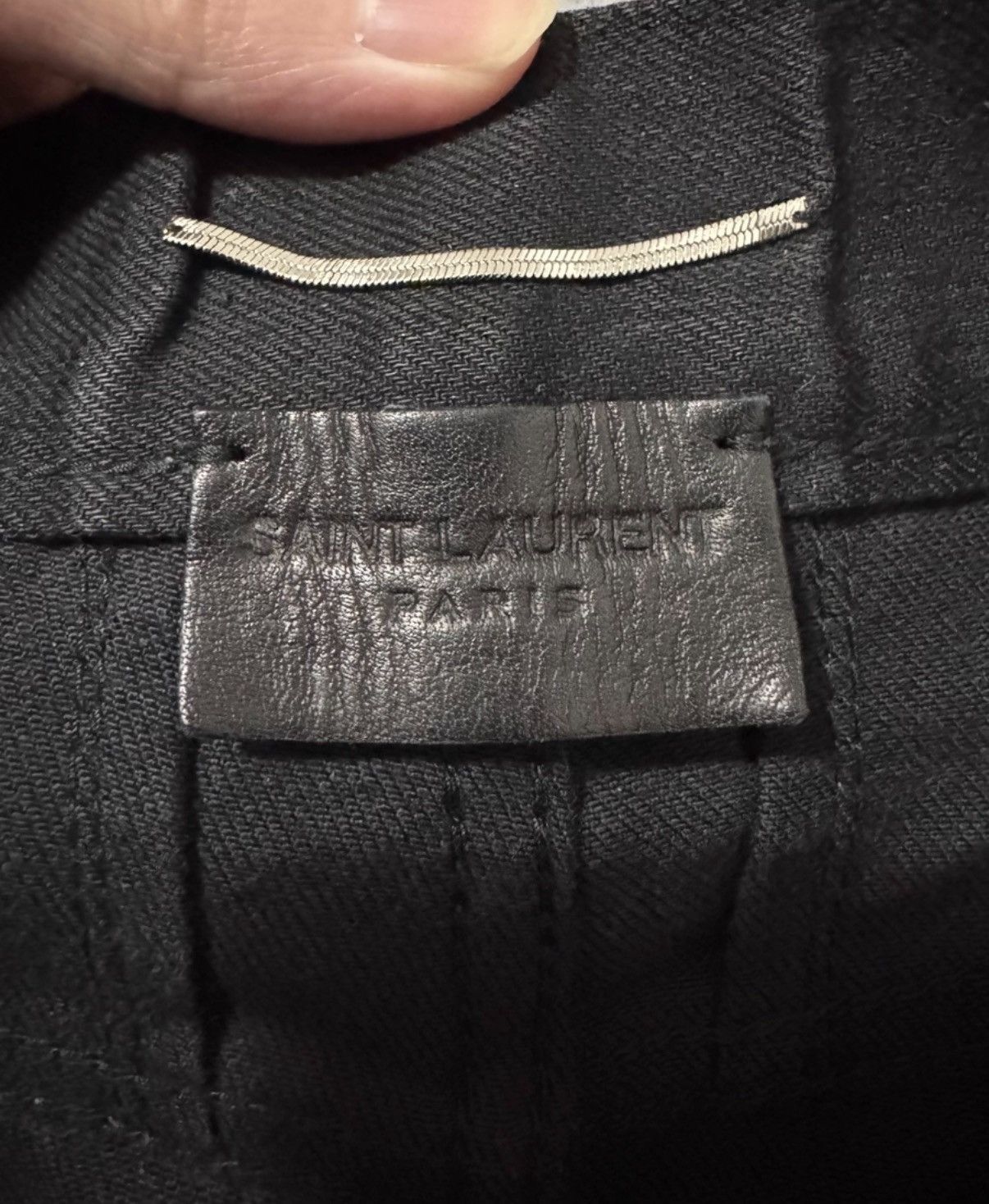 Saint Laurent Paris Saint Laurent 14SS Runway Black Cropped Basic Denim Jeans Size US 28 / EU 44 - 8 Thumbnail