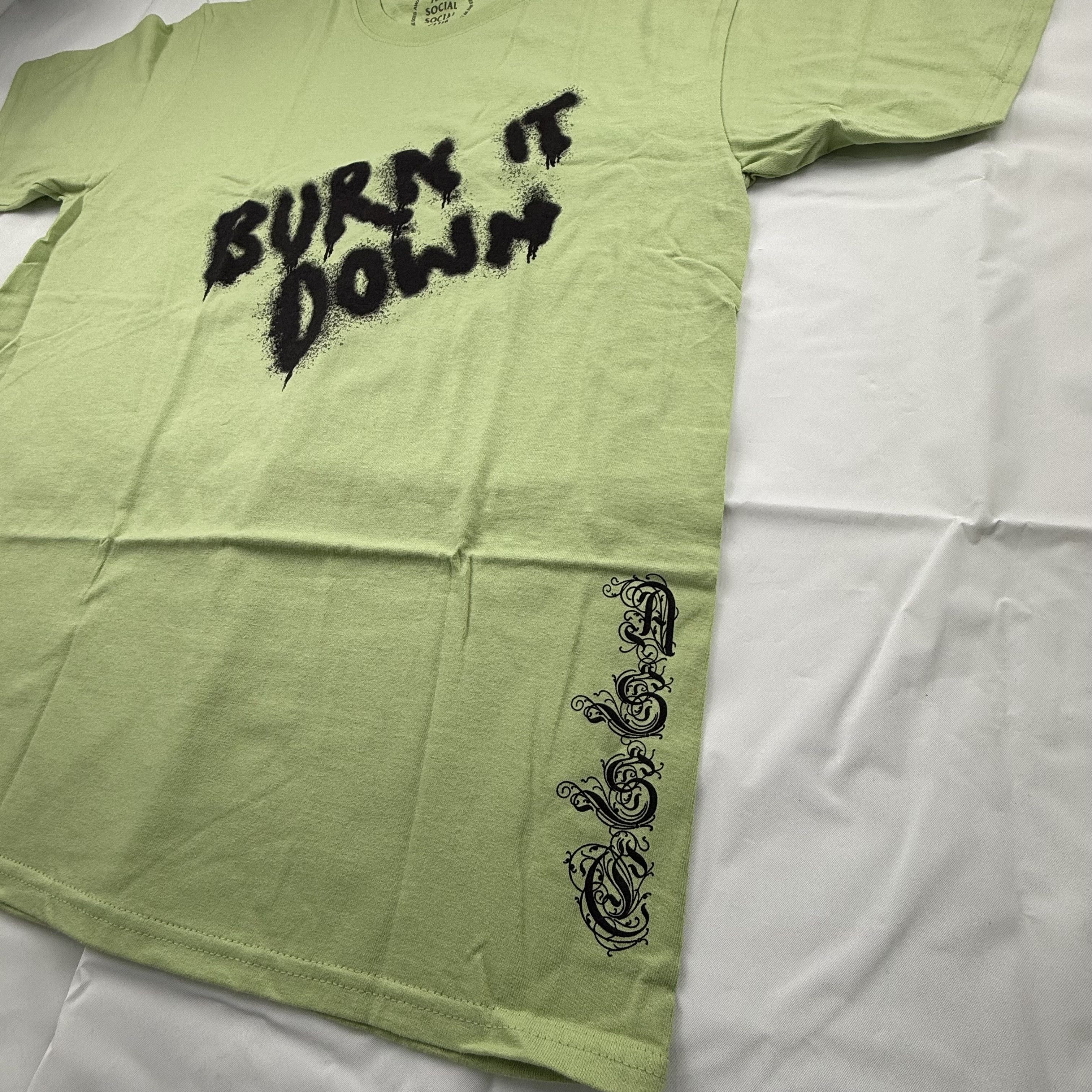 Anti Social Social Club Anti Social Social Club Burn It Down Spray Paint Tee Mens L Size US L / EU 52-54 / 3 - 3 Thumbnail