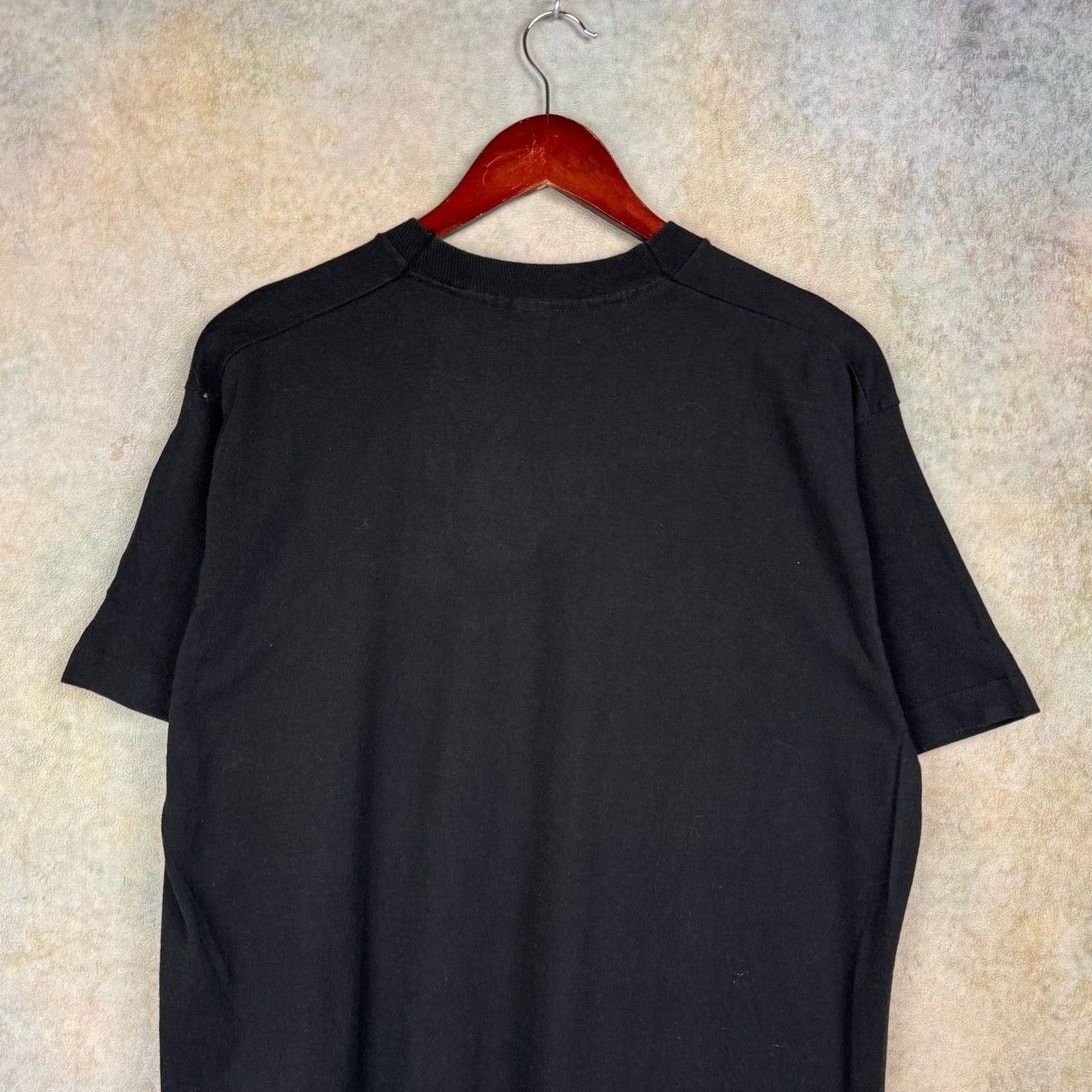 Fruit Of The Loom × Vintage VTG 90s Maui Hawaii T Shirt Sz L Black Palm Tree Puff Print Size US L / EU 52-54 / 3 - 3 Thumbnail