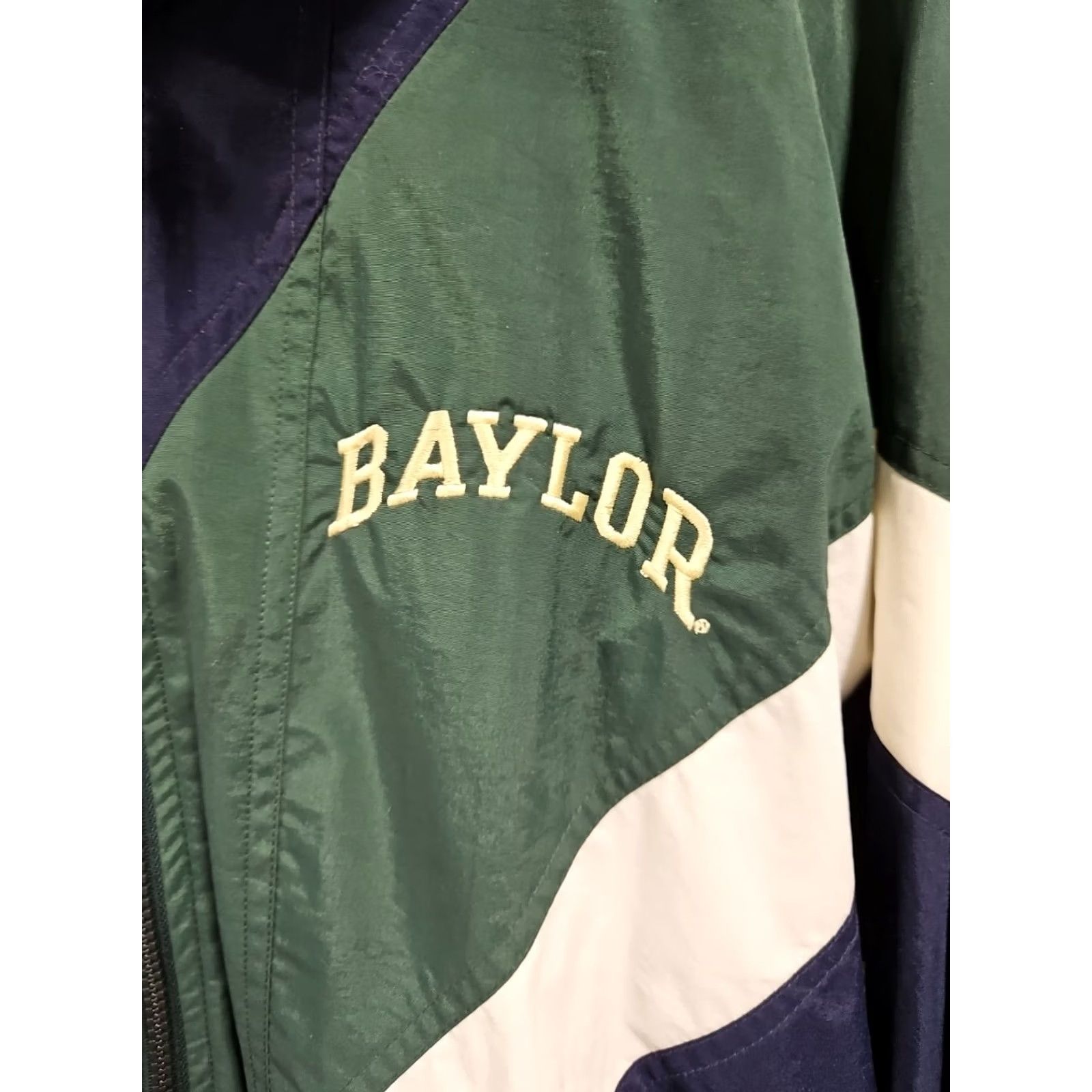 Champion VINTAGE Champion Baylor University Tracksuit Mens M Green Windbreaker Set Y2K Size US 31 - 3 Thumbnail