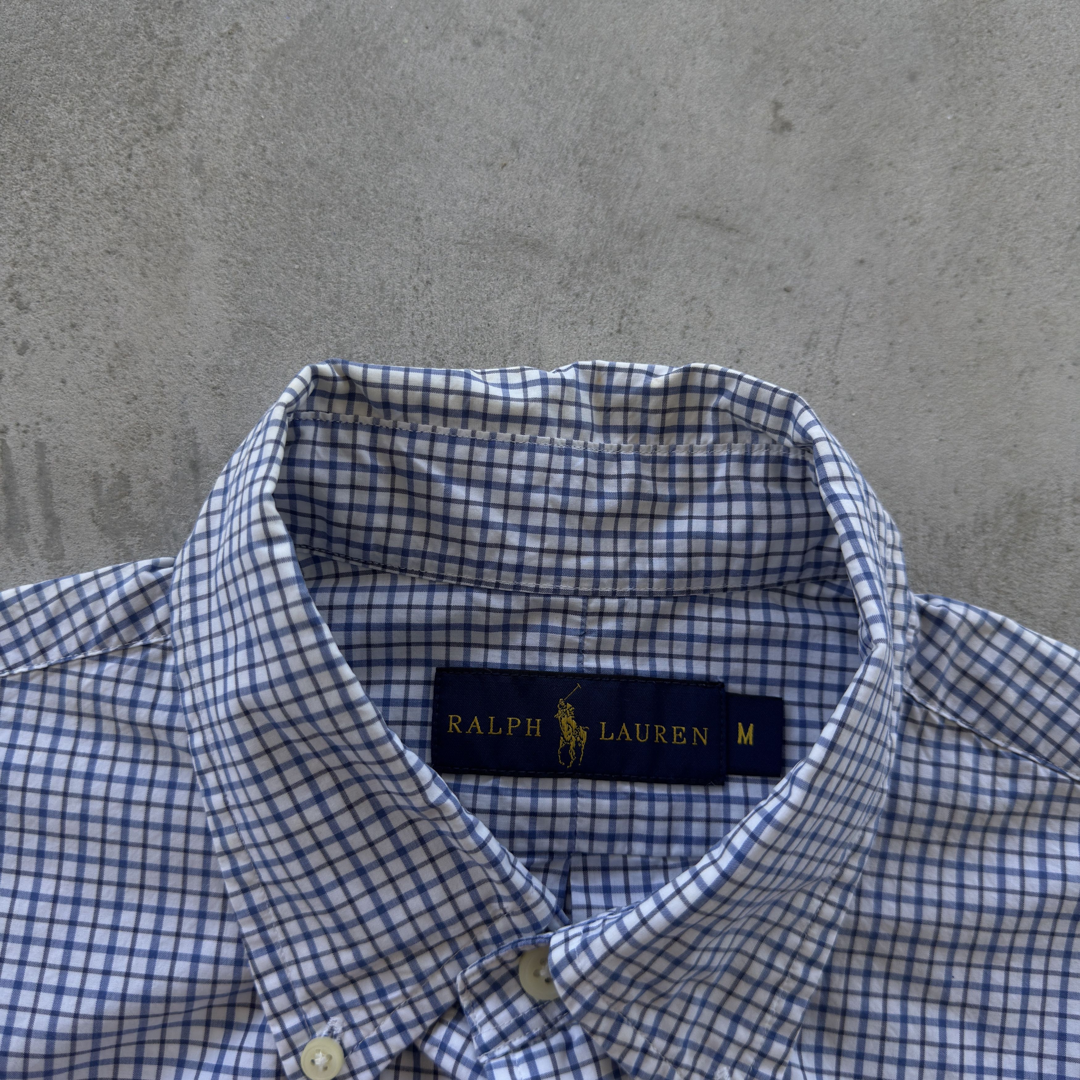 Polo Ralph Lauren Polo Ralph Lauren Gingham Check Shirt Blue White Size M Size US L / EU 52-54 / 3 - 5 Thumbnail