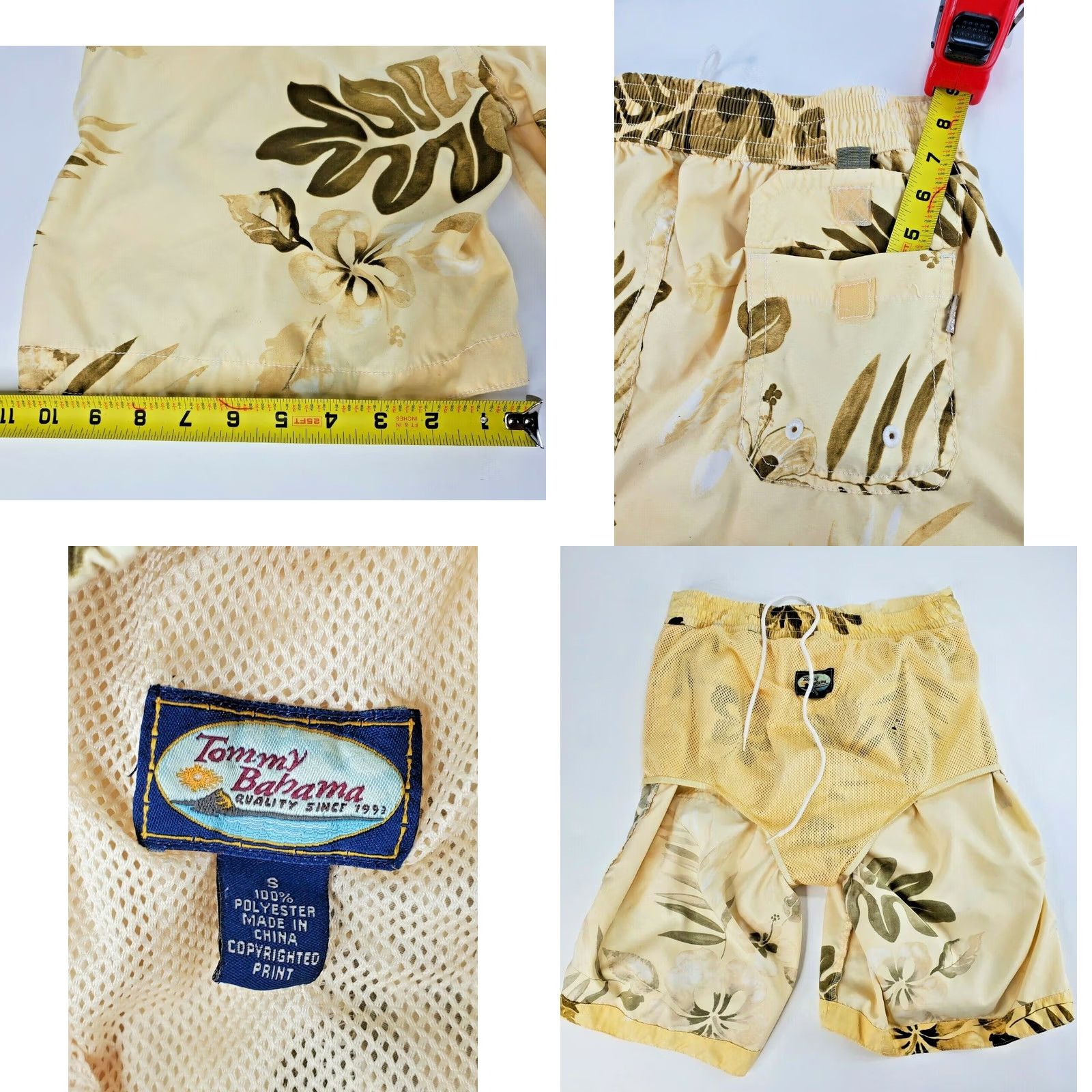 Tommy Bahama Tommy Bahama Relax Board Shorts Men Floral Print, Size Small, Nylon Polyester, Machine Washable Size US 29 - 8 Thumbnail