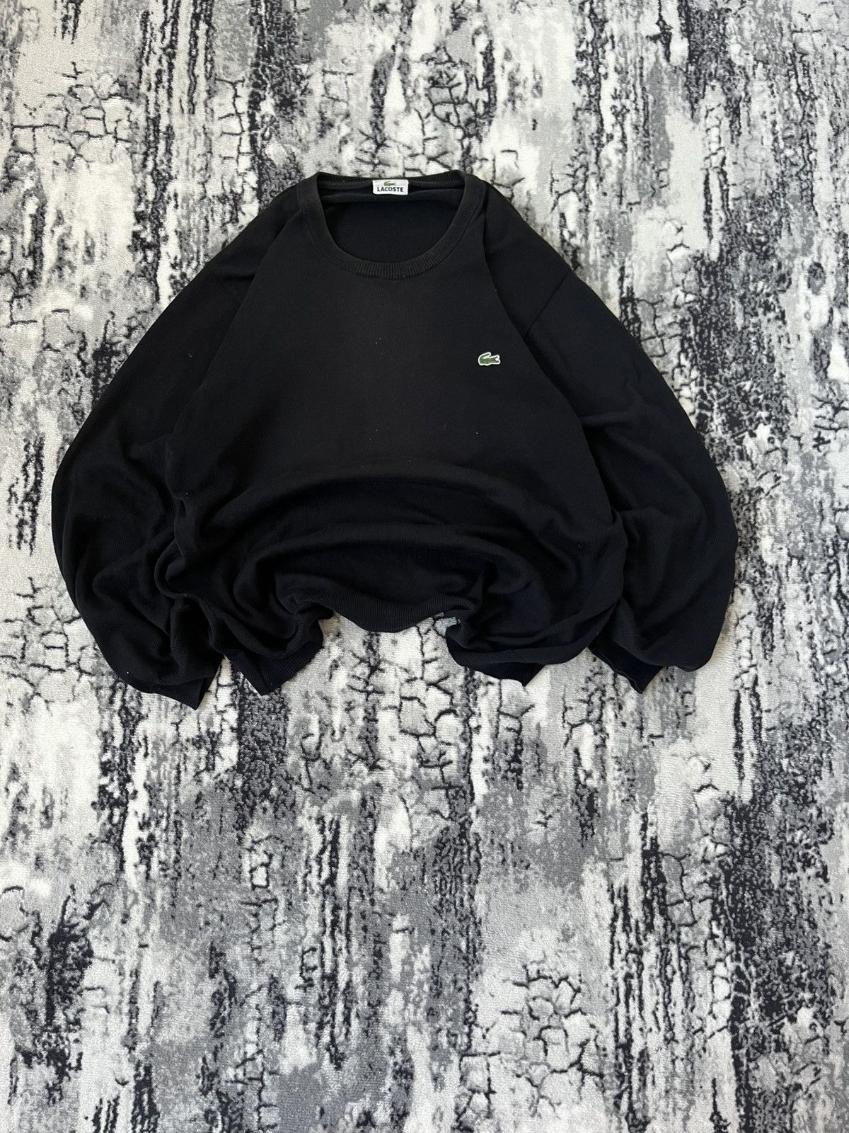 Lacoste Lacoste Black Crewneck Sweatshirt - Vintage Size US XL / EU 56 / 4 - 1 Thumbnail