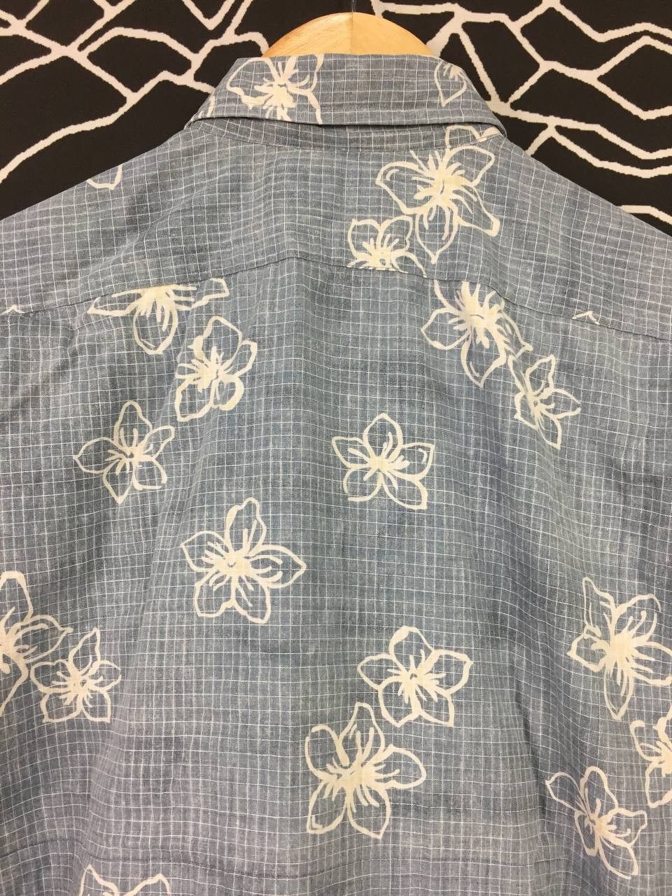 Chaps Ralph Lauren Vtg Chaps Ralph Lauren Hibiscus Floral Grid Print Shirt Size US M / EU 48-50 / 2 - 5 Thumbnail