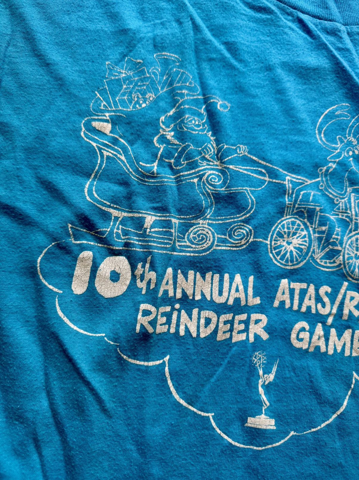 Other Parody Handicapped Wheelchair Reindeer Vintage T-Shirt Size US M / EU 48-50 / 2 - 8 Thumbnail