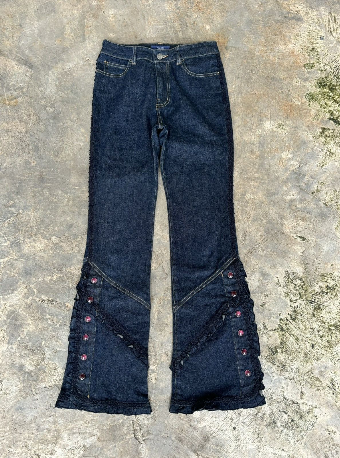 If Six Was Nine × Japanese Brand × Tornado Mart Pink House bottom button cealan Bootcut style Size US 28 / EU 44 - 2 Thumbnail