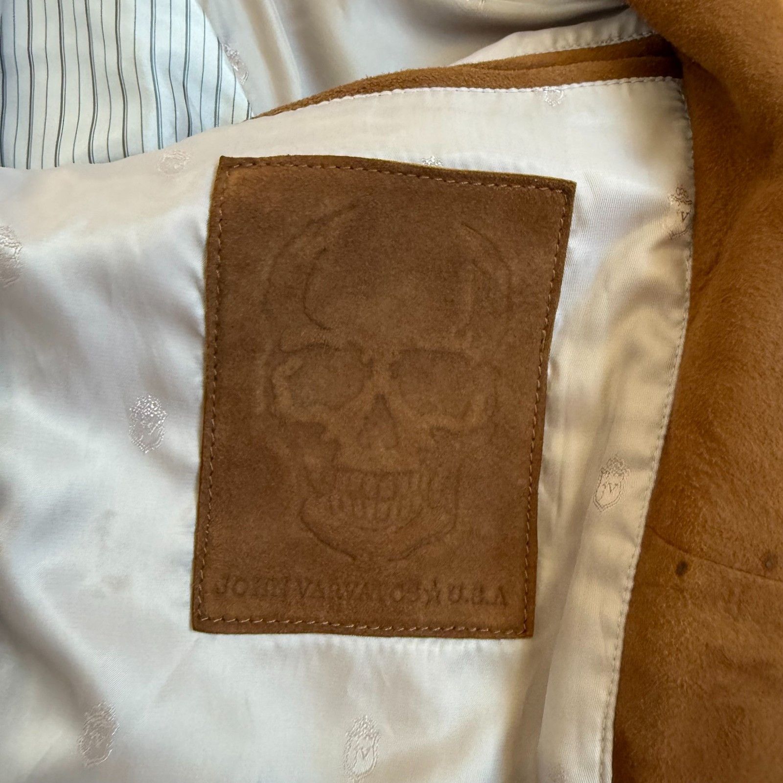 John Varvatos John Varvatos Sundance Brown Sheep Skin Suede Leather Jacket Size US S / EU 44-46 / 1 - 7 Thumbnail
