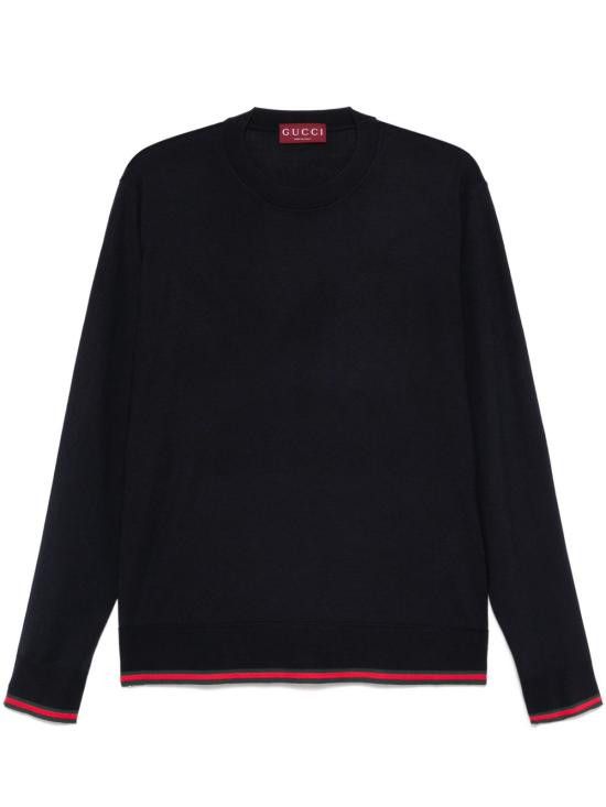 Gucci GUCCI Men Sweater 814531 XKEJ14060 Blue Size US S / EU 44-46 / 1 - 1 Thumbnail