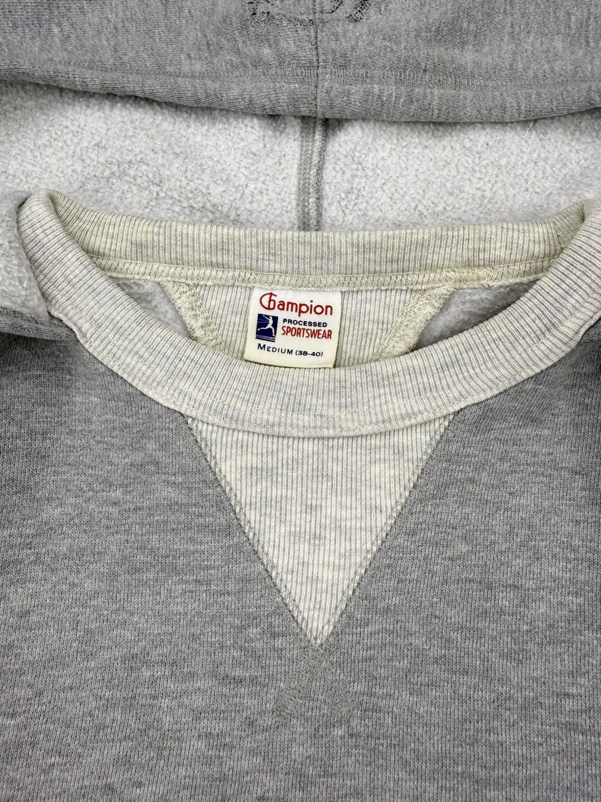 Champion 1950s Champion Running Man Tag Two Tone Afterhood Hoodie Size US M / EU 48-50 / 2 - 4 Thumbnail
