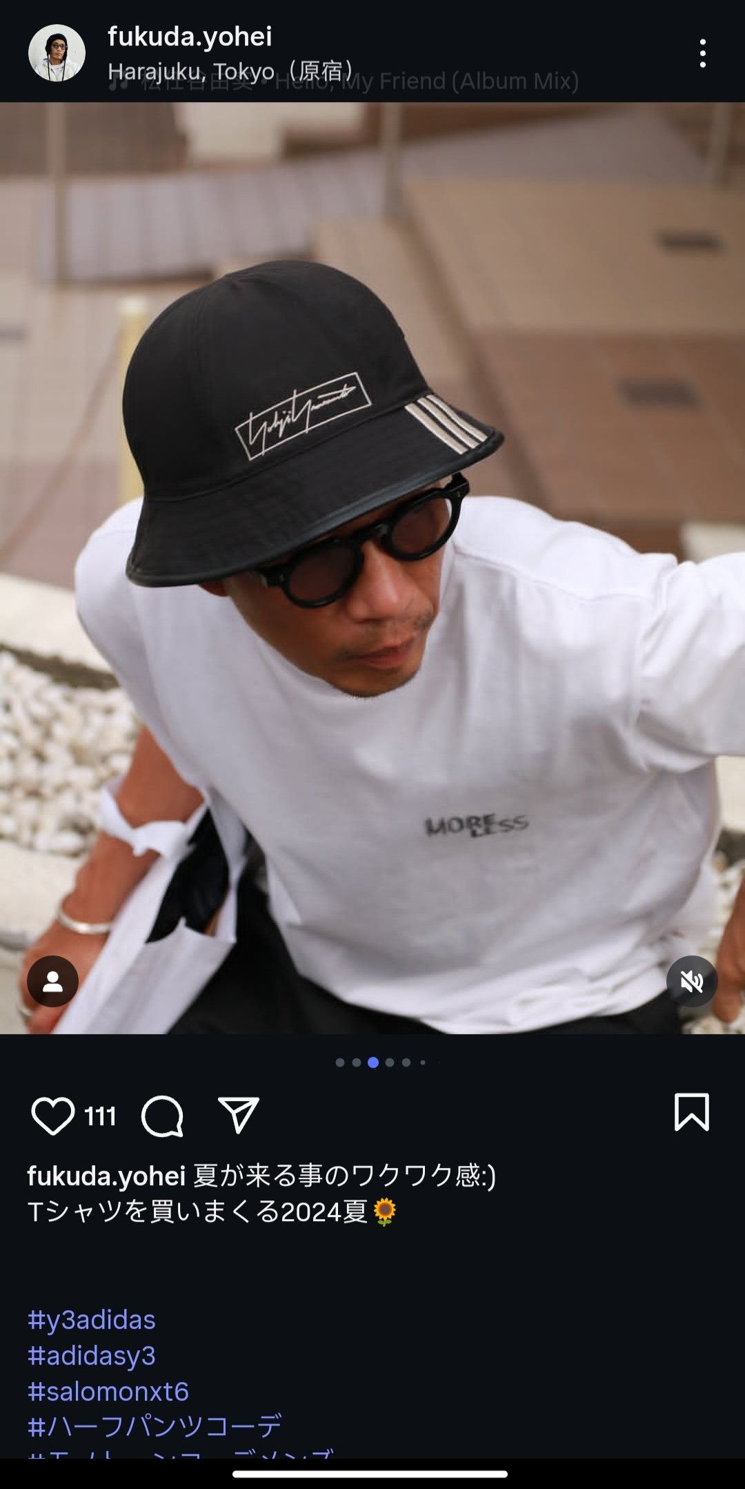 Yohji Yamamoto 3in1 Reversible double layered fisherman hat Size ONE SIZE - 5 Thumbnail