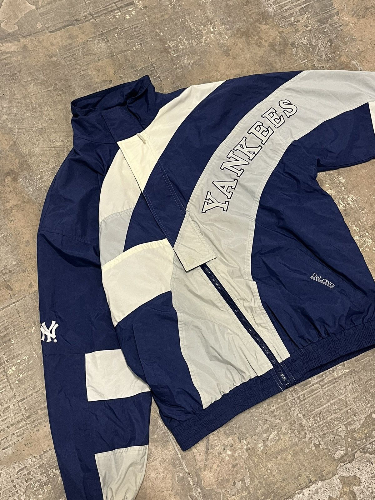 Vintage NY Yankees rare lightweight windbreaker jacket Size US XXL / EU 58 / 5 - 4 Thumbnail