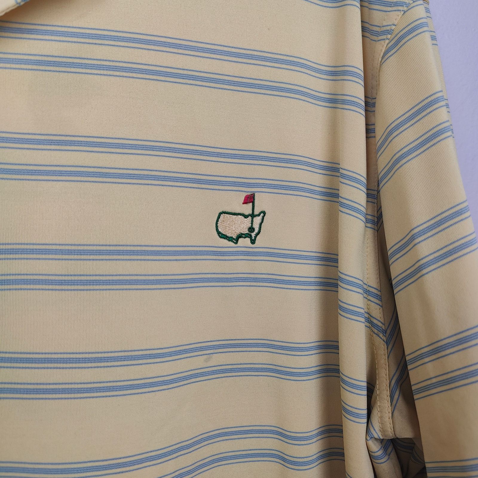 Other Vintage Masters Performance Polo Shirt Mens XL Yellow Green Size US XL / EU 56 / 4 - 2 Thumbnail