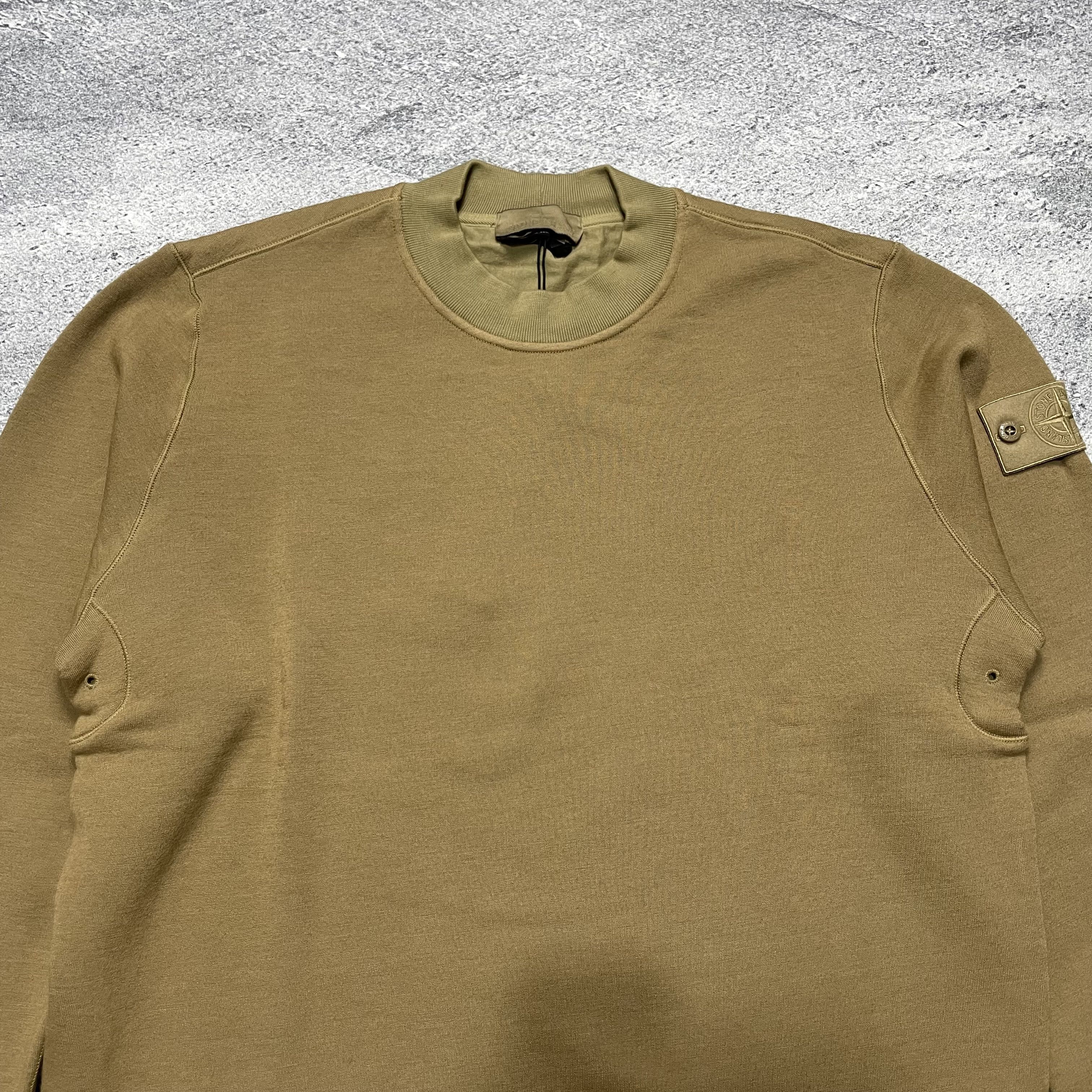 Stone Island STONE ISLAND GHOST PIECE CREWNECK BROWN Size US L / EU 52-54 / 3 - 4 Thumbnail