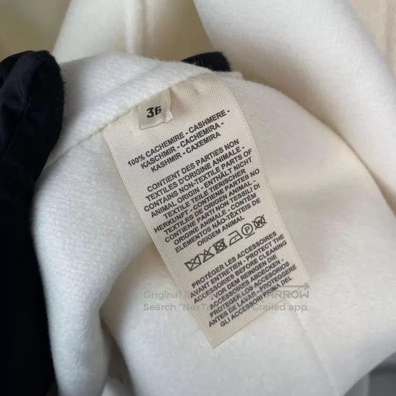 Hermes Hermes White Classic Short Cashmere Double Pockets Reversi Size XS / US 0-2 / IT 36-38 - 6 Thumbnail