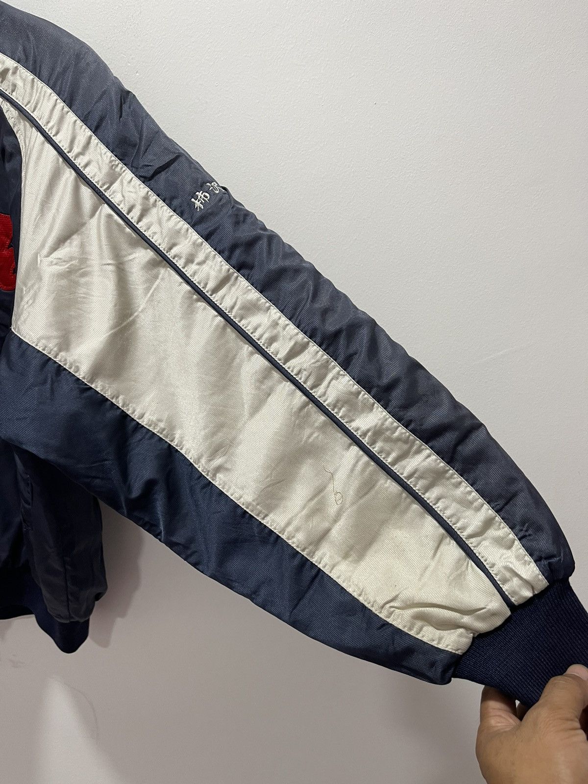 Vintage VINTAGE BASEBALL COAT RAWLING SATIN VARSITY JACKET Size US L / EU 52-54 / 3 - 3 Thumbnail