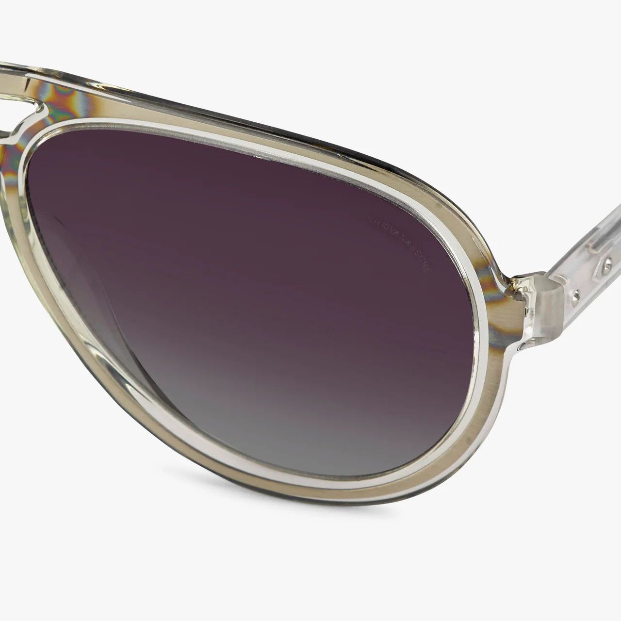 Dior Kris Van Assche Aviator Sunglasses Clear Dark Grey Size ONE SIZE - 13 Thumbnail