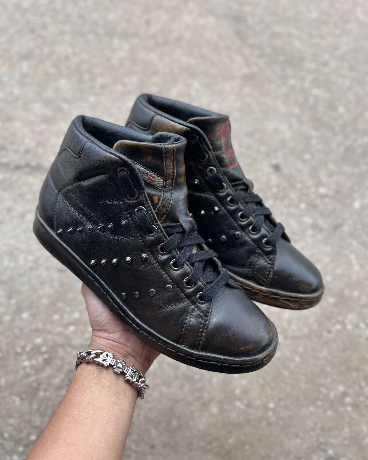 Adidas × Diesel “rare” Diesel x adidas Stan Smith High Top sneaker Size US 8.5 / EU 41-42 - 4 Thumbnail