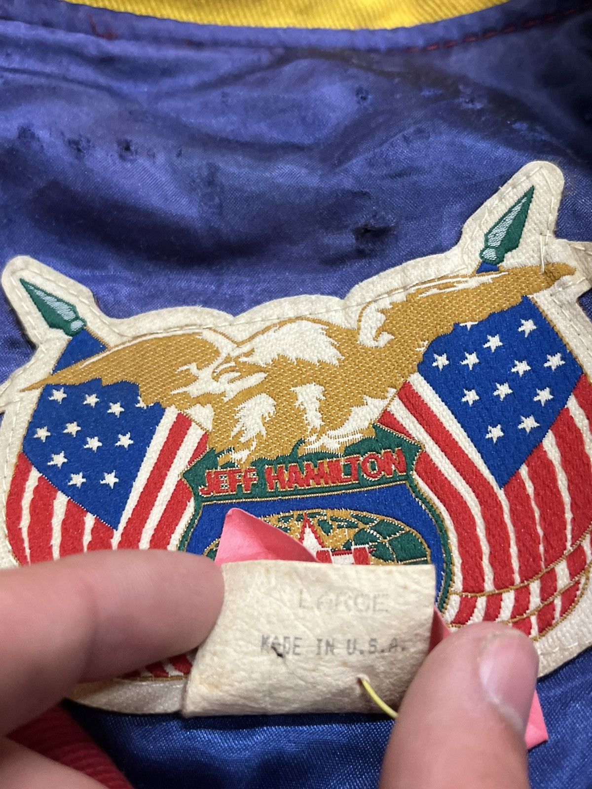 Jeff Hamilton × Vintage Nascar racing jacket Jeff Hamilton rare streetwear hype 90s Size US L / EU 52-54 / 3 - 9 Thumbnail