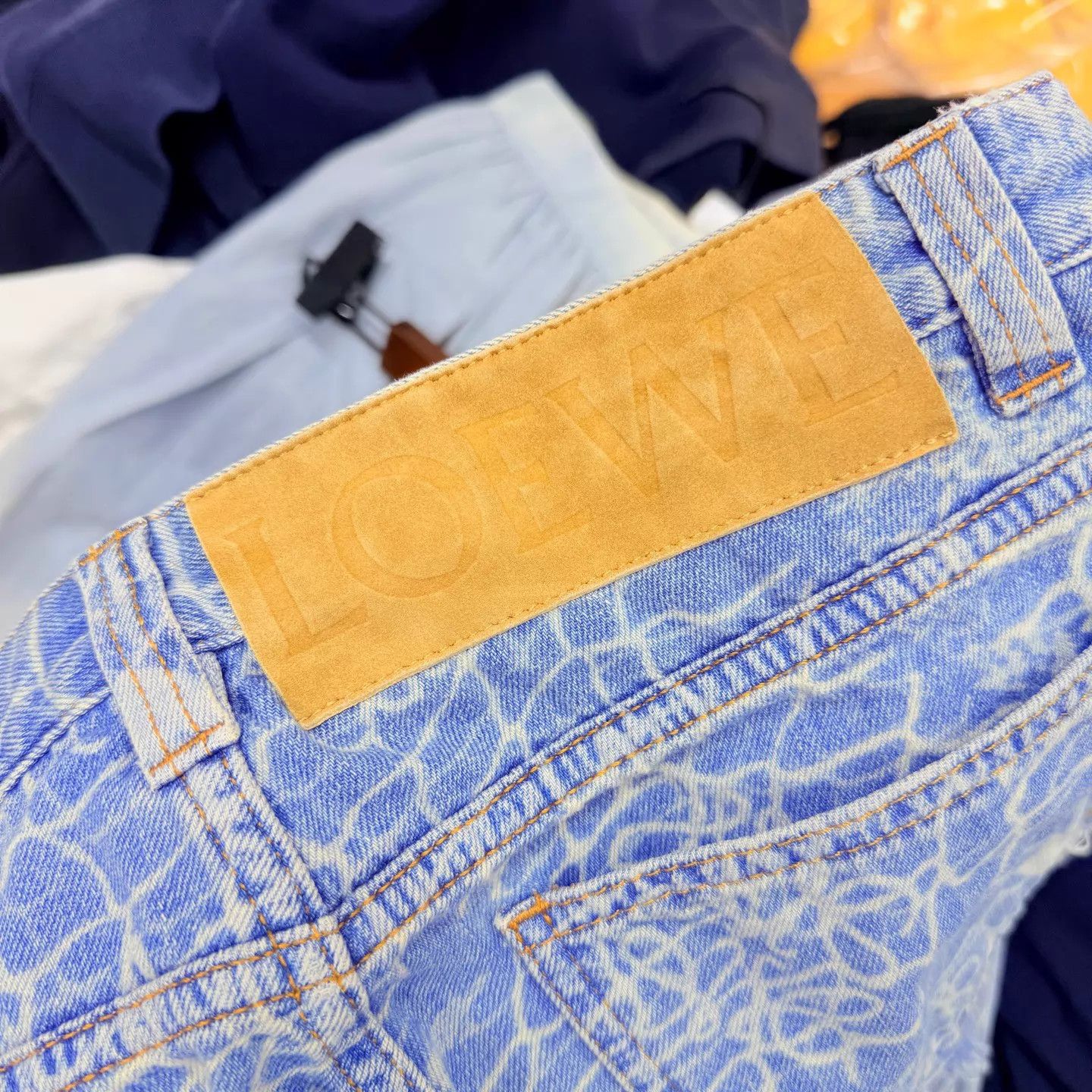 Loewe LOEWE Mermaid Raw Hem Denim Shorts 99 New 36 Size 25" / US 0 / IT 36 - 3 Thumbnail